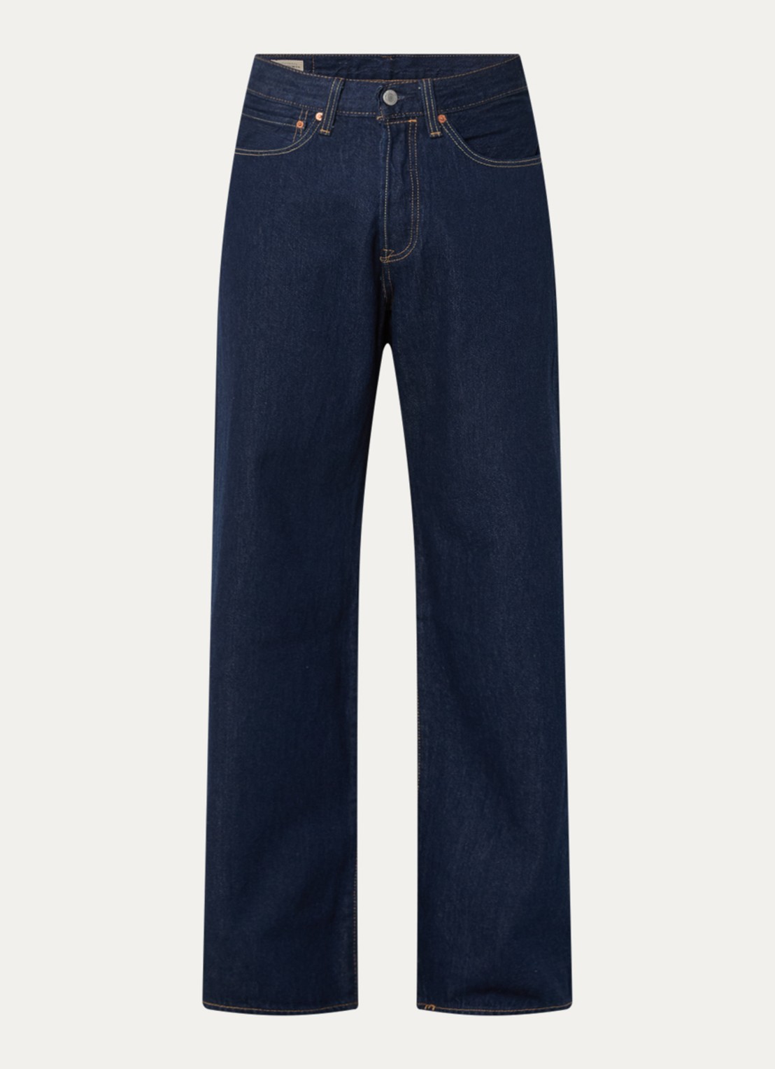 Levi's 501 wide leg jeans met donkere wassing  - voorkant 4 indigo