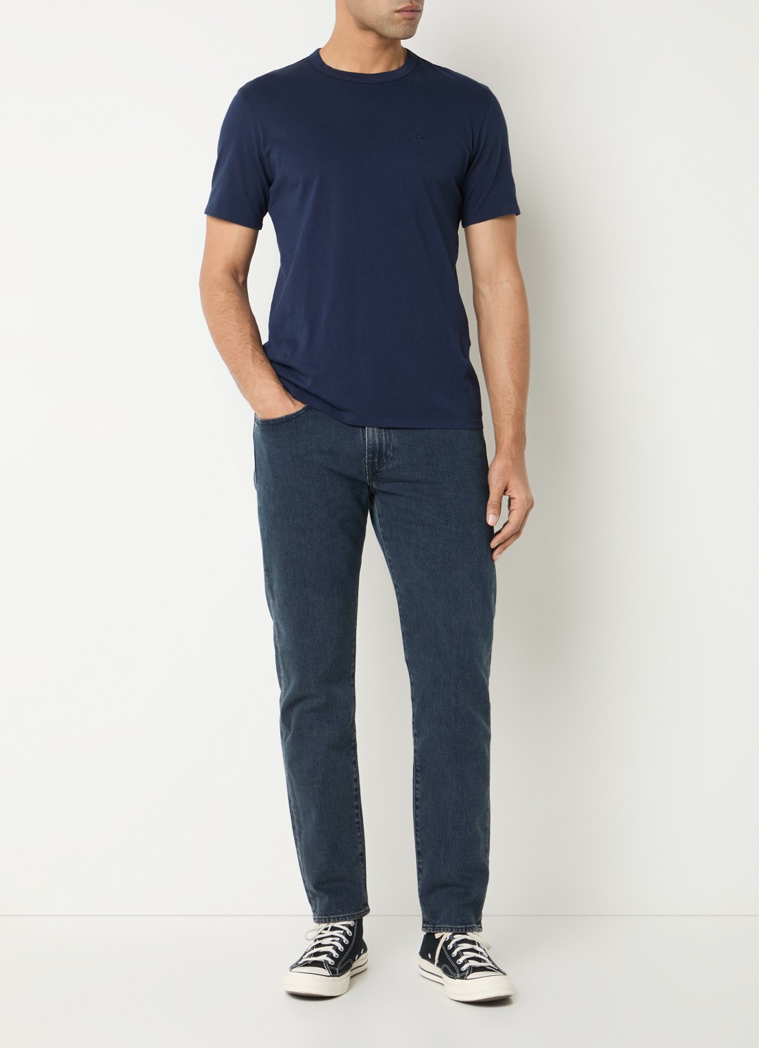 Levi's 502 skinny jeans met donkere wassing - voorkant 4 indigo