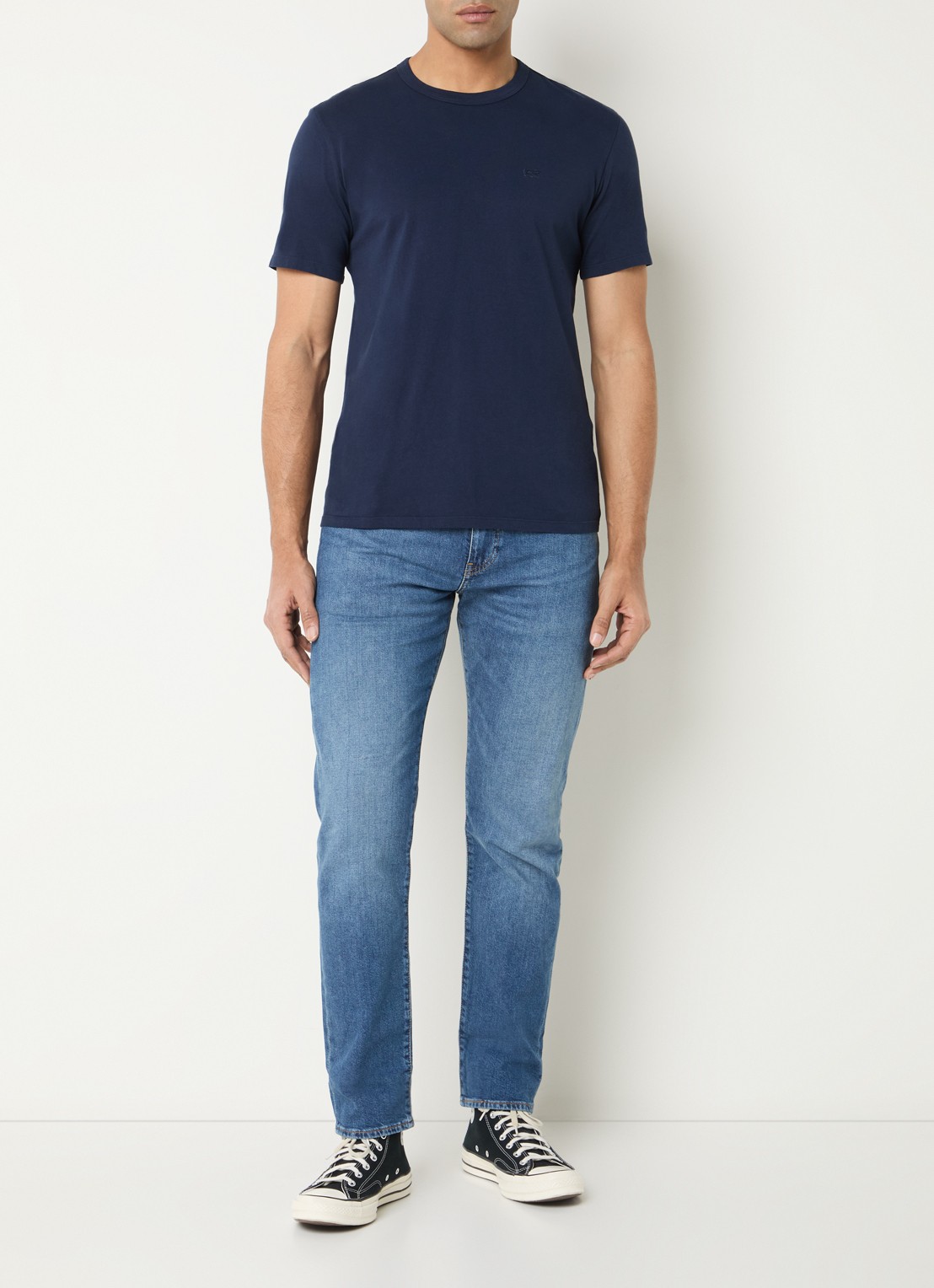 Levi's 502 skinny jeans met lichte wassing - voorkant 5 indigo