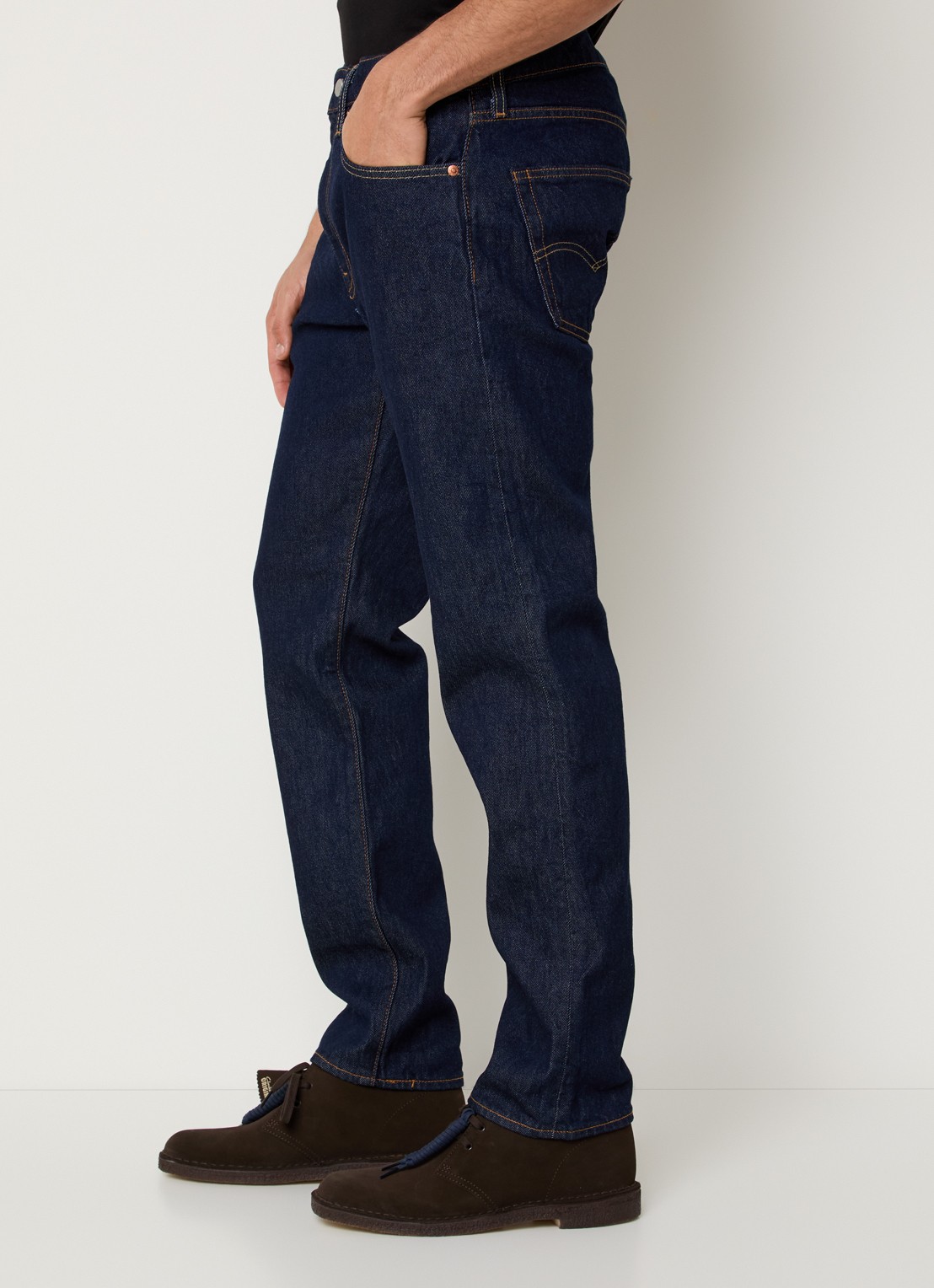Levi's 502 slim fit jeans met donkere wassing - detail 2 indigo