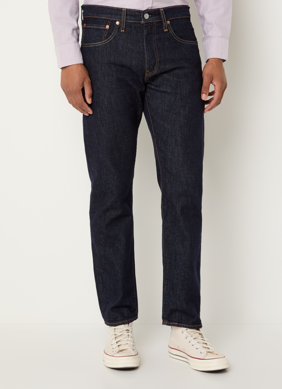 Levi's 502 slim fit jeans met donkere wassing - detail 2 indigo
