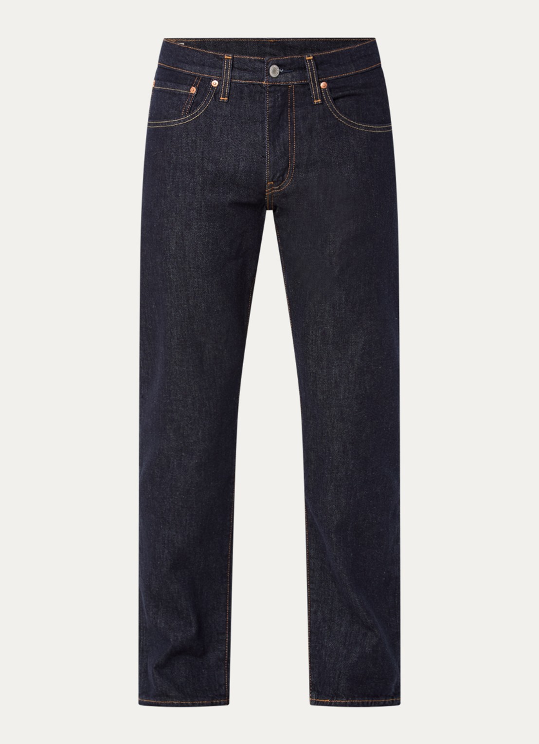 Levi's 502 slim fit jeans met donkere wassing - voorkant 4 indigo