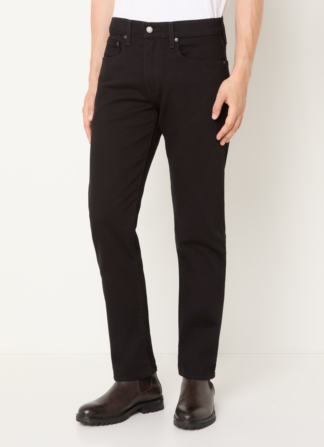 Levi's 502 slim fit jeans met gekleurde wassing - detail 2 zwart