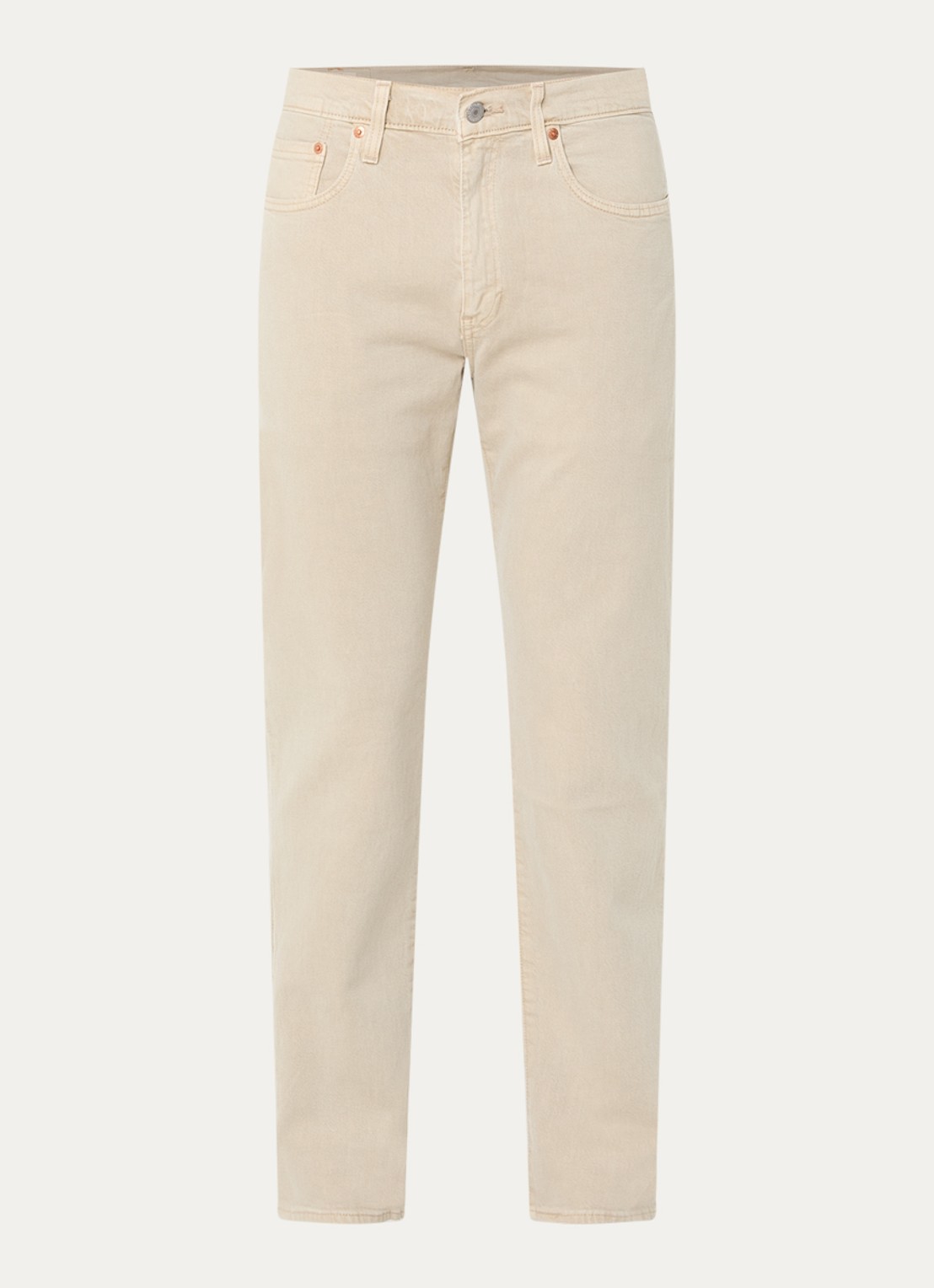 Levi's 502 slim fit jeans met gekleurde wassing - voorkant 4 vanillegeel