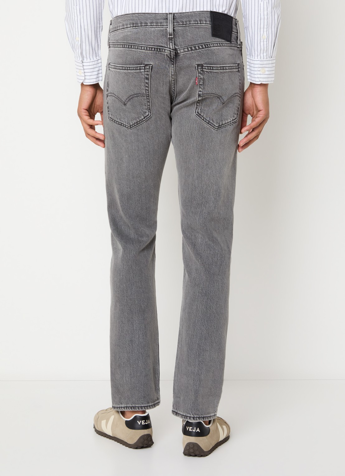 Levi's 502 slim fit jeans met gekleurde wassing - achterkant 5 grijs