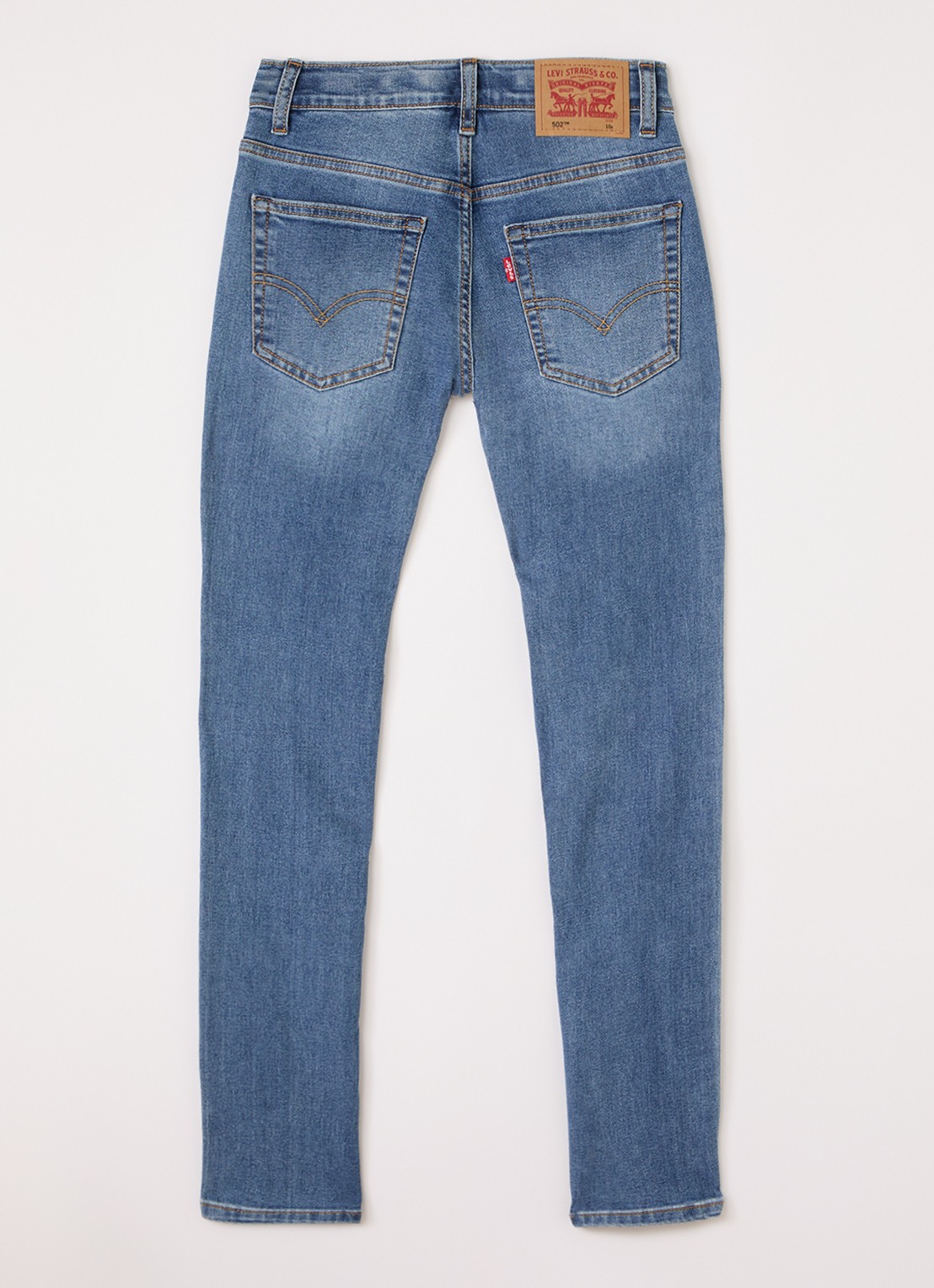 Levi's 502 slim fit jeans met medium wassing - voorkant 2 indigo
