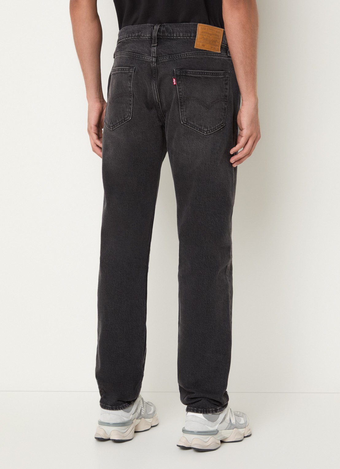 Levi's 502 straight fit jeans met gekleurde wassing - achterkant 3 antraciet
