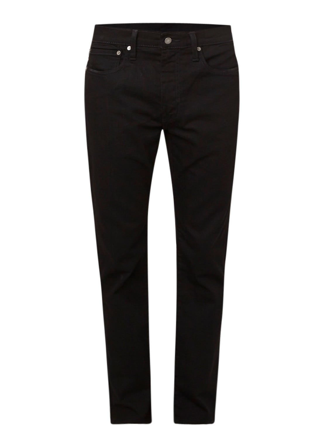 Levi's 502 tapered jeans met stretch - voorkant zwart