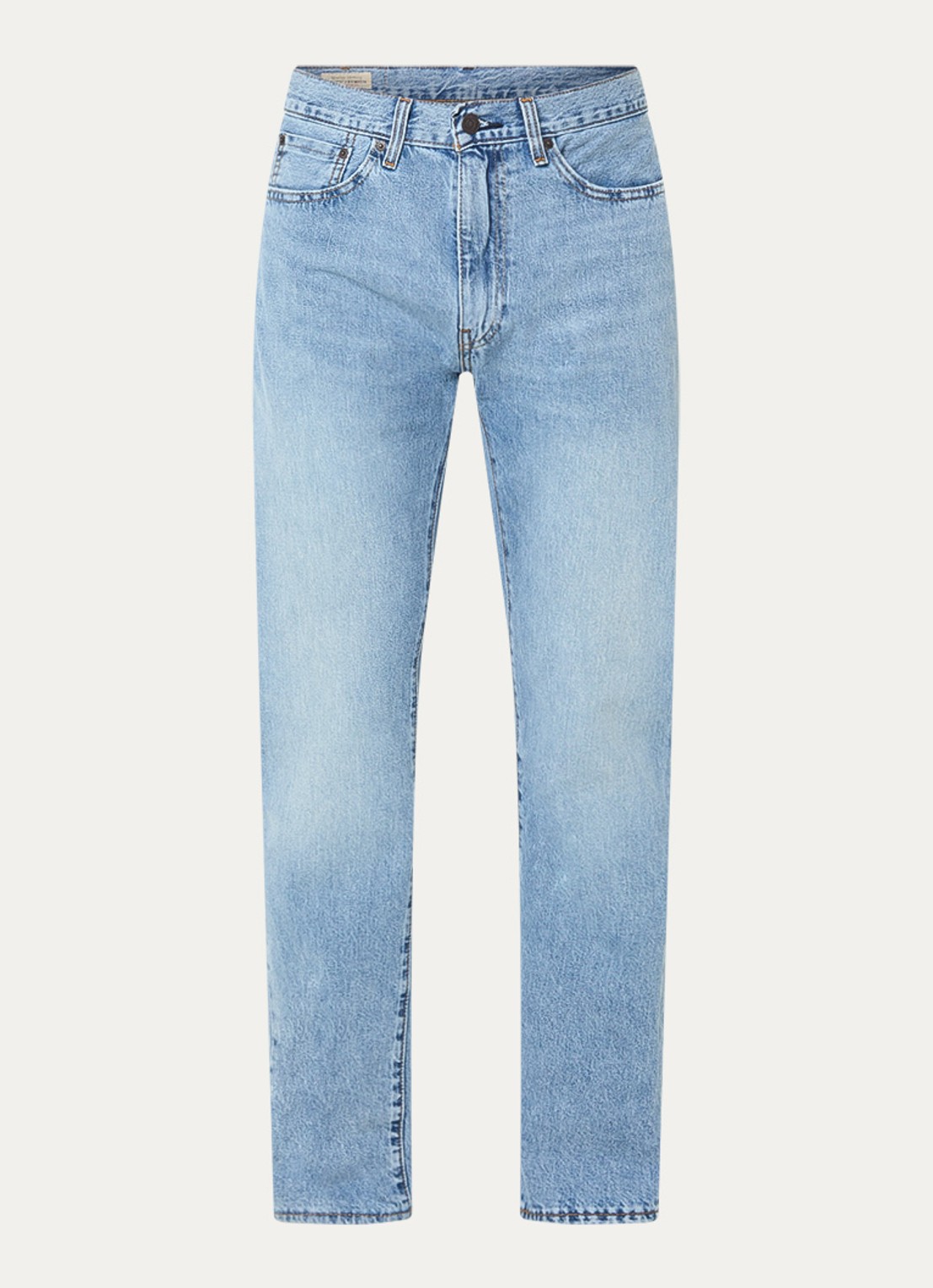 Levi's 505 straight leg jeans met lichte wassing - voorkant indigo