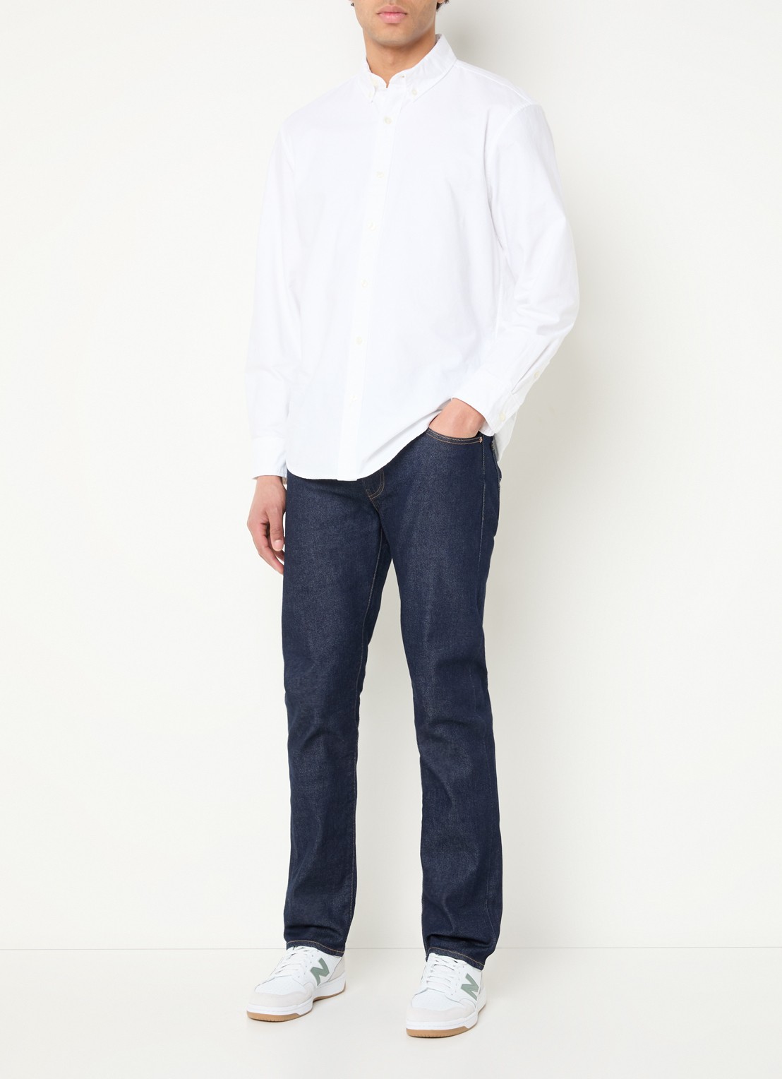 Levi's 511 slim fit jeans met donkere wassing - voorkant 2 indigo