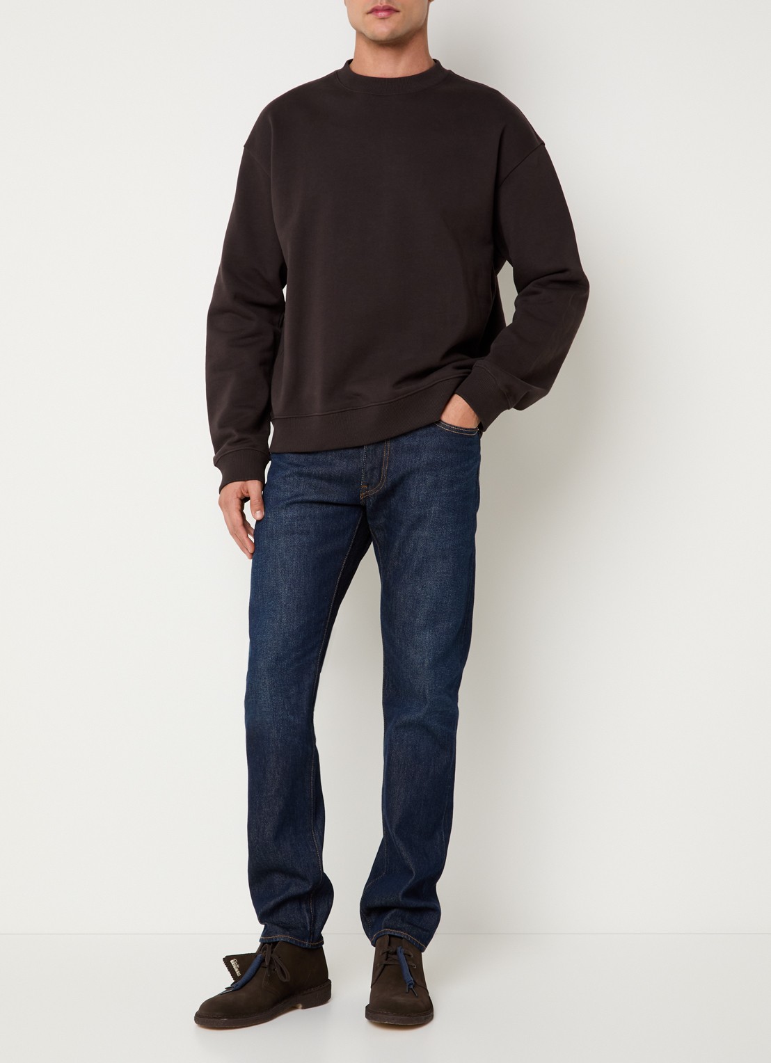 Levi's 511 slim fit jeans met donkere wassing - voorkant 2 indigo