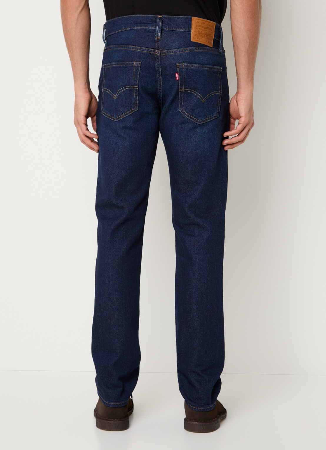 Levi's 511 Slim fit jeans  met donkere wassing - achterkant indigo