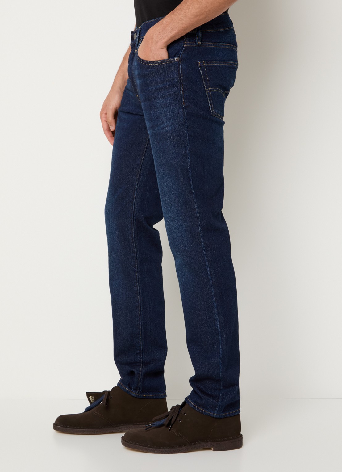 Levi's 511 Slim fit jeans  met donkere wassing - detail 3 indigo
