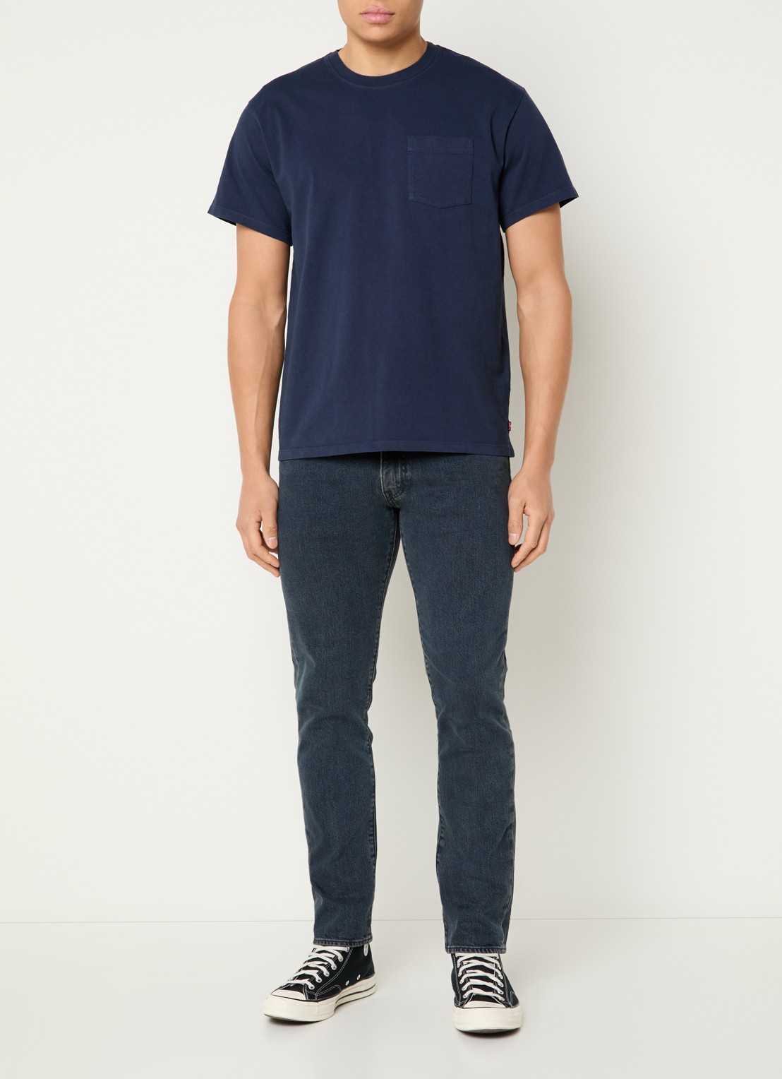 Levi's 511 slim fit jeans met donkere wassing - voorkant 2 indigo