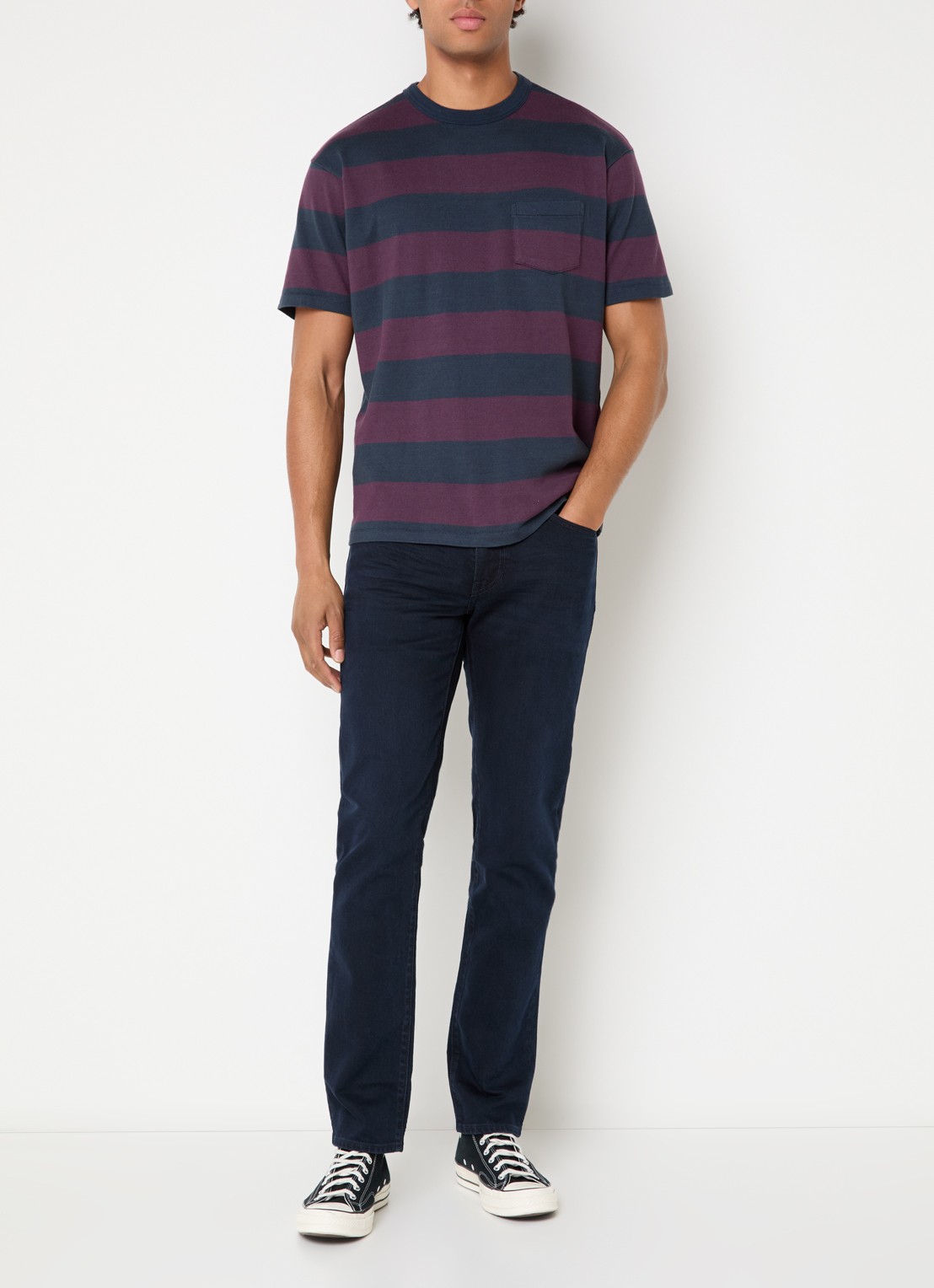 Levi's 511 slim fit jeans met donkere wassing - voorkant 5 indigo