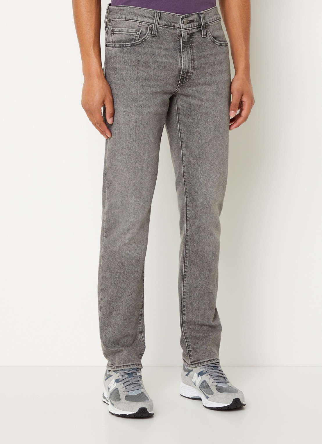 Levi's 511 slim fit jeans met gekleurde wassing - detail 3 grijs