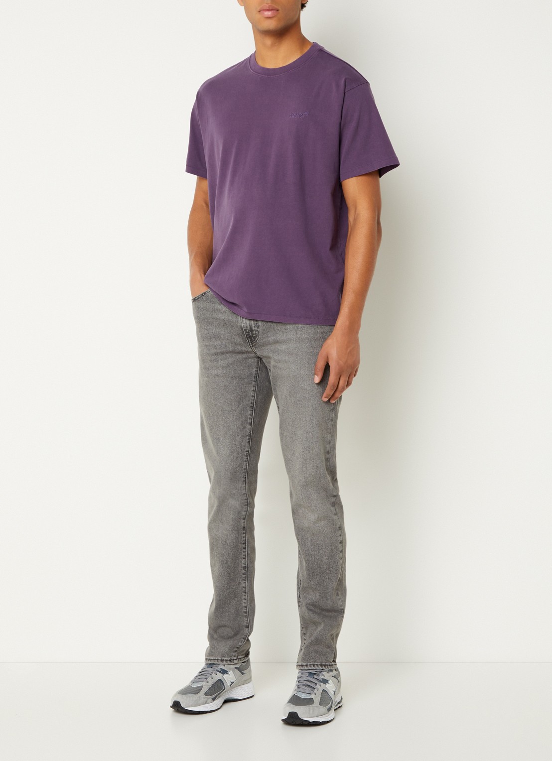 Levi's 511 slim fit jeans met gekleurde wassing - voorkant 2 grijs