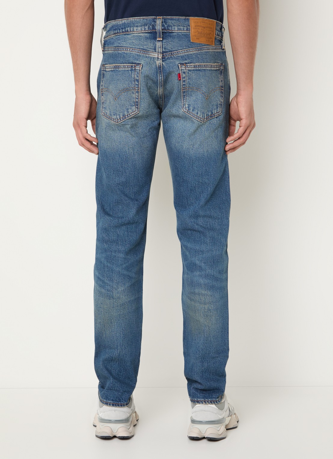 Levi's 511 slim fit jeans met gekleurde wassing - achterkant 5 indigo