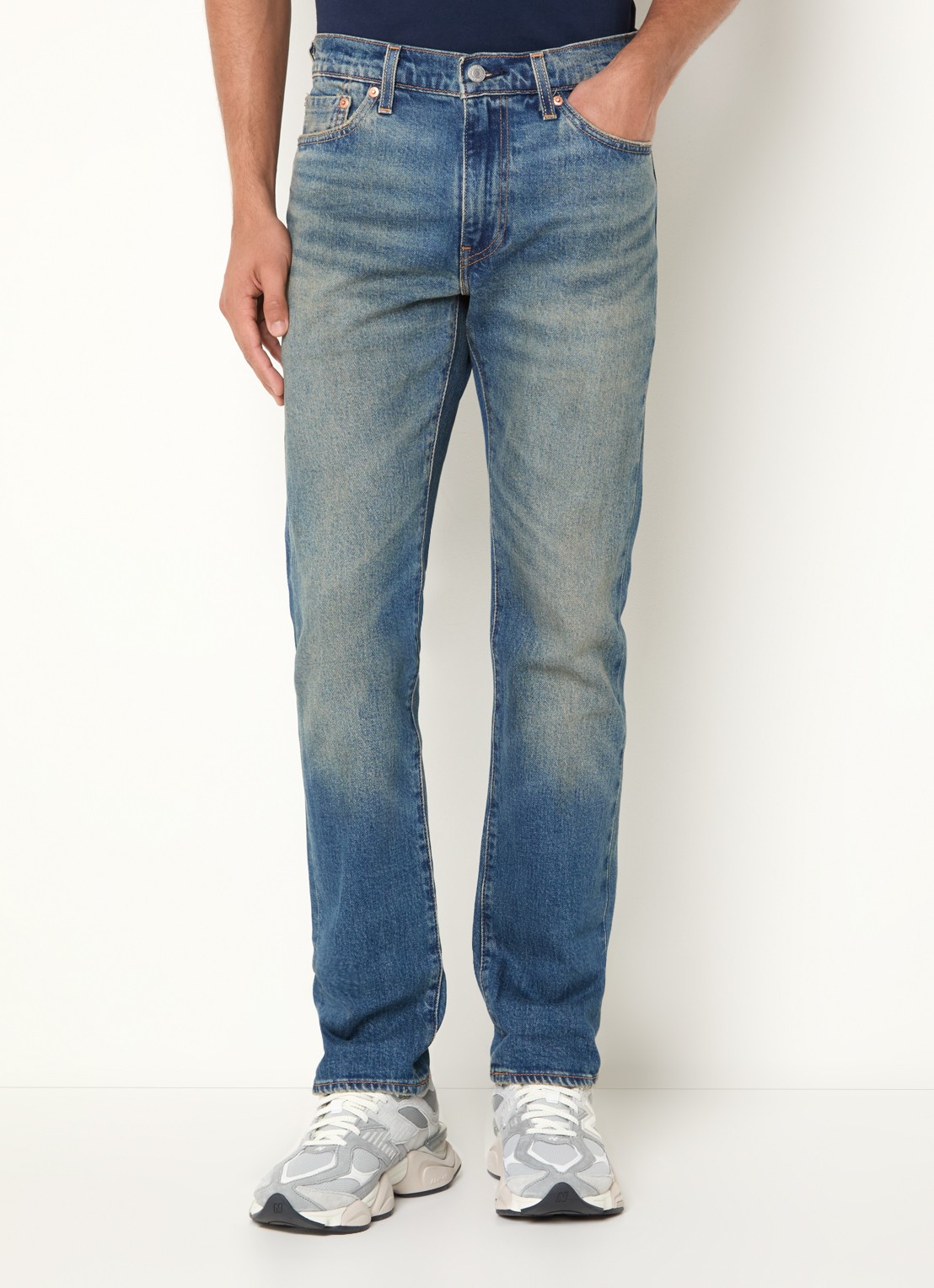Levi's 511 slim fit jeans met gekleurde wassing - detail 3 indigo