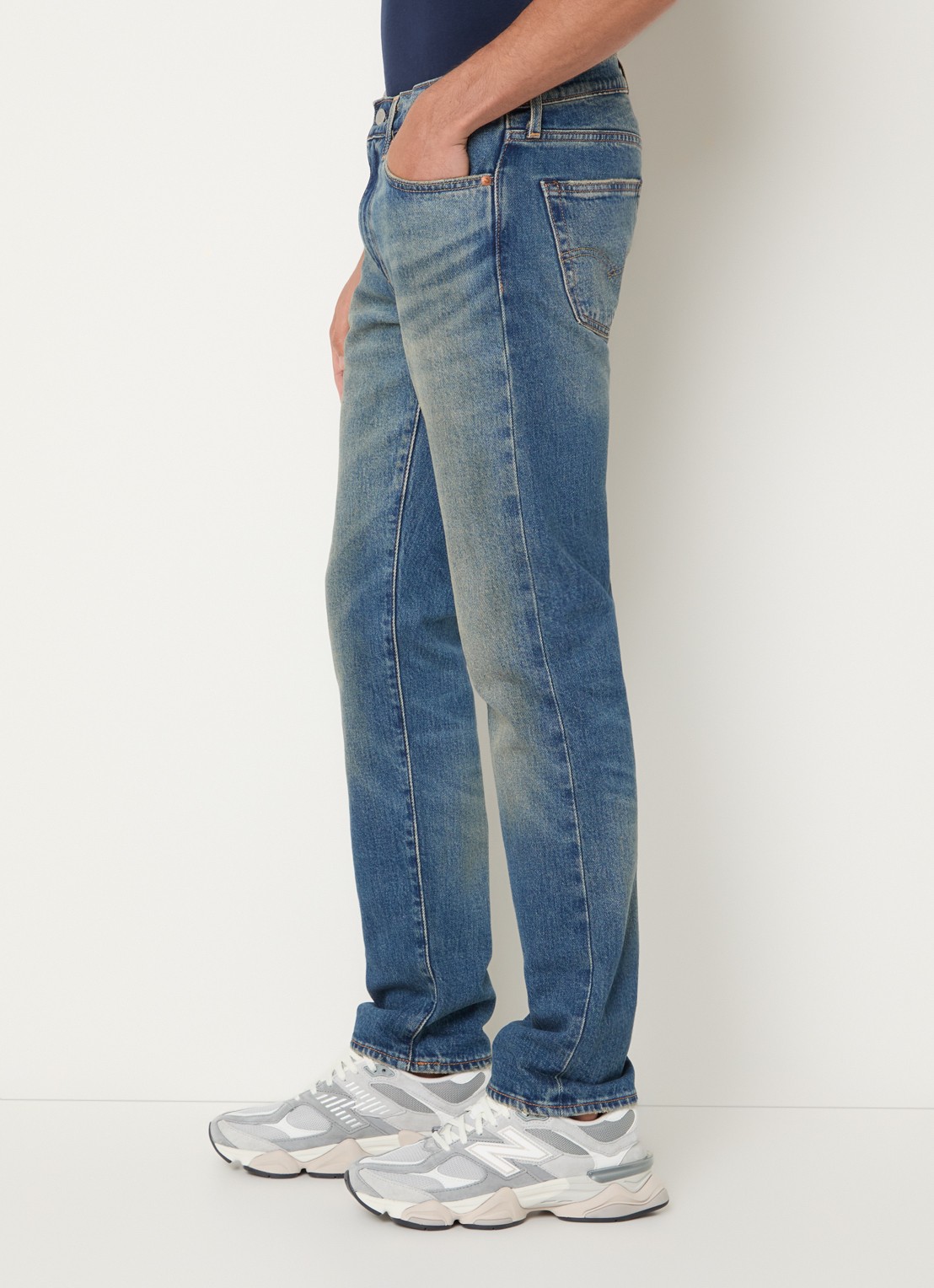 Levi's 511 slim fit jeans met gekleurde wassing - detail 4 indigo