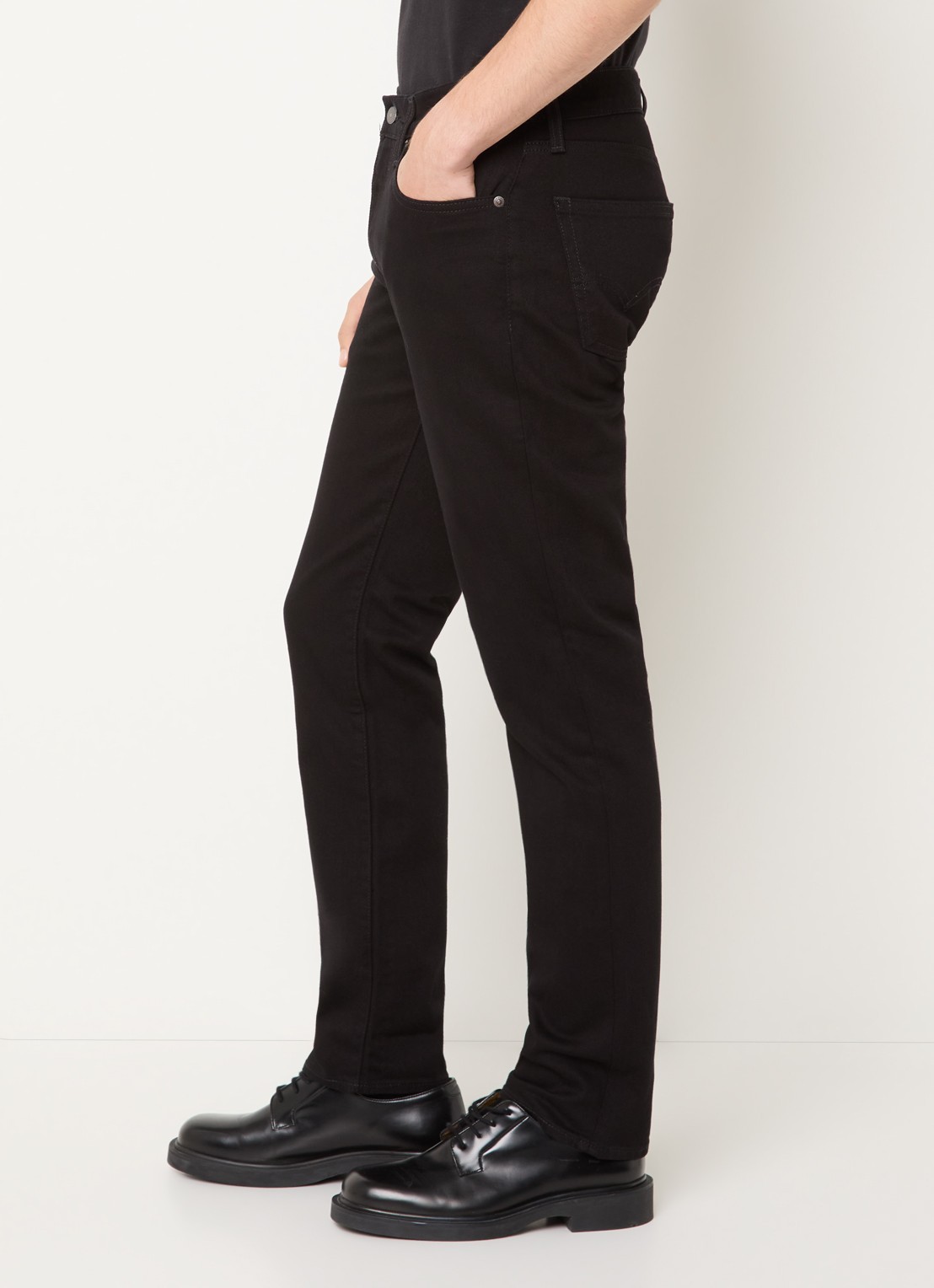 Levi's 511 slim fit jeans met gekleurde wassing - detail 3 zwart