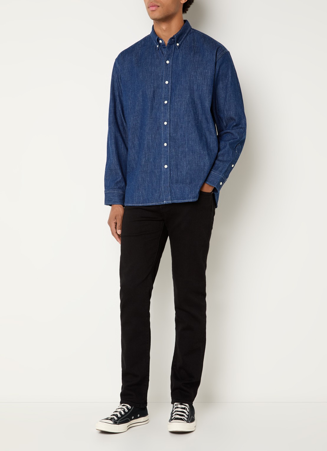 Levi's 511 slim fit jeans met gekleurde wassing - voorkant 5 zwart