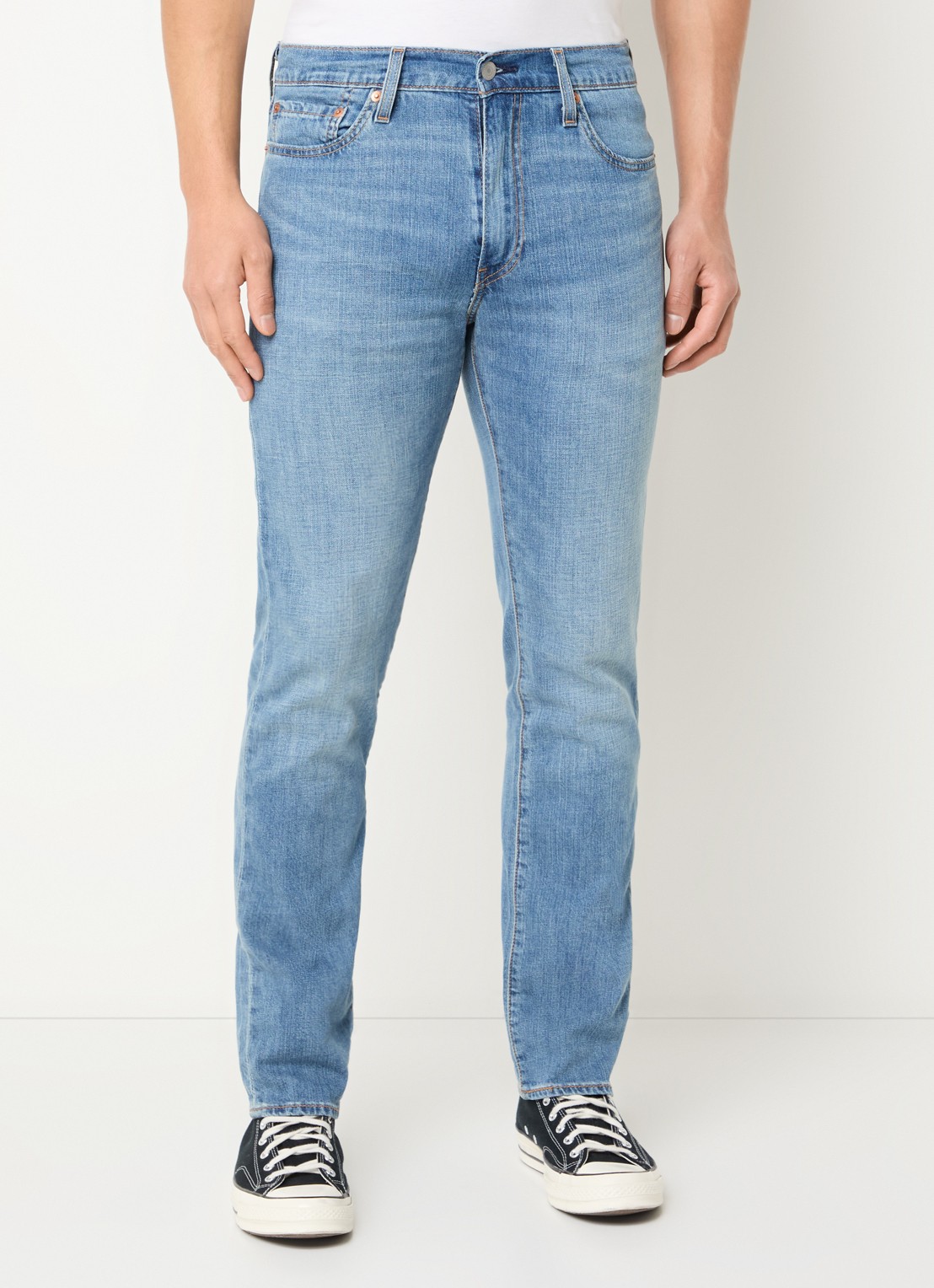 Levi's 511 slim fit jeans met lichte wassing - detail 3 indigo