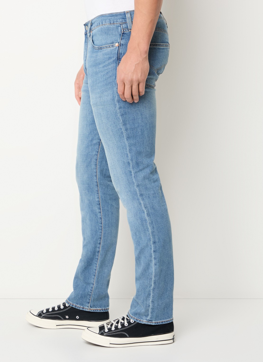 Levi's 511 slim fit jeans met lichte wassing - detail 4 indigo