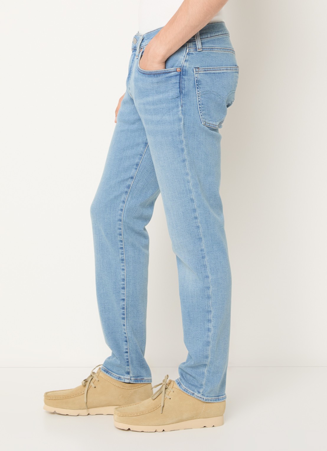 Levi's 511 slim fit jeans met lichte wassing - detail 2 indigo
