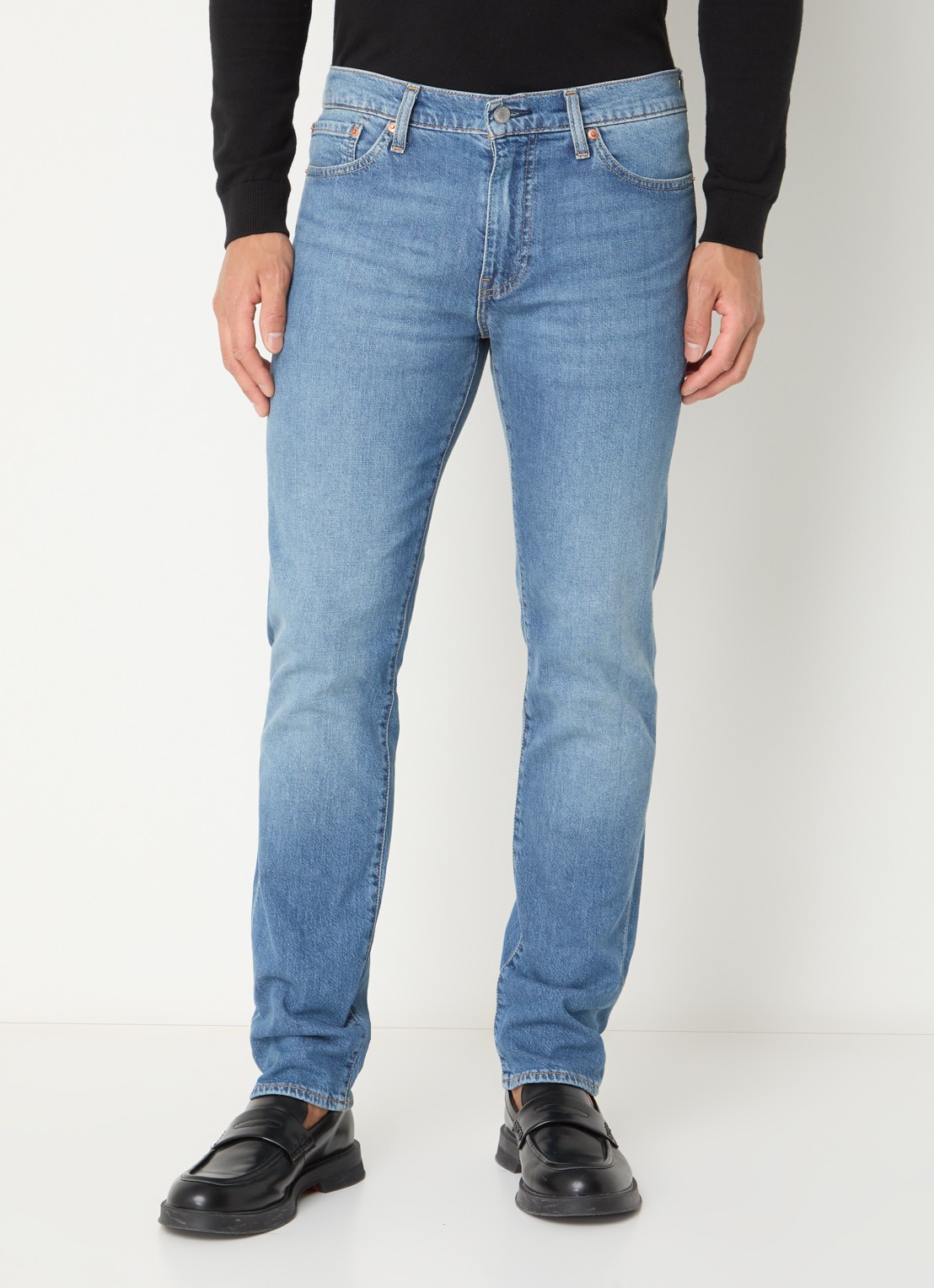 Levi's 511 slim fit jeans met medium wassing en steekzakken - detail 2 indigo