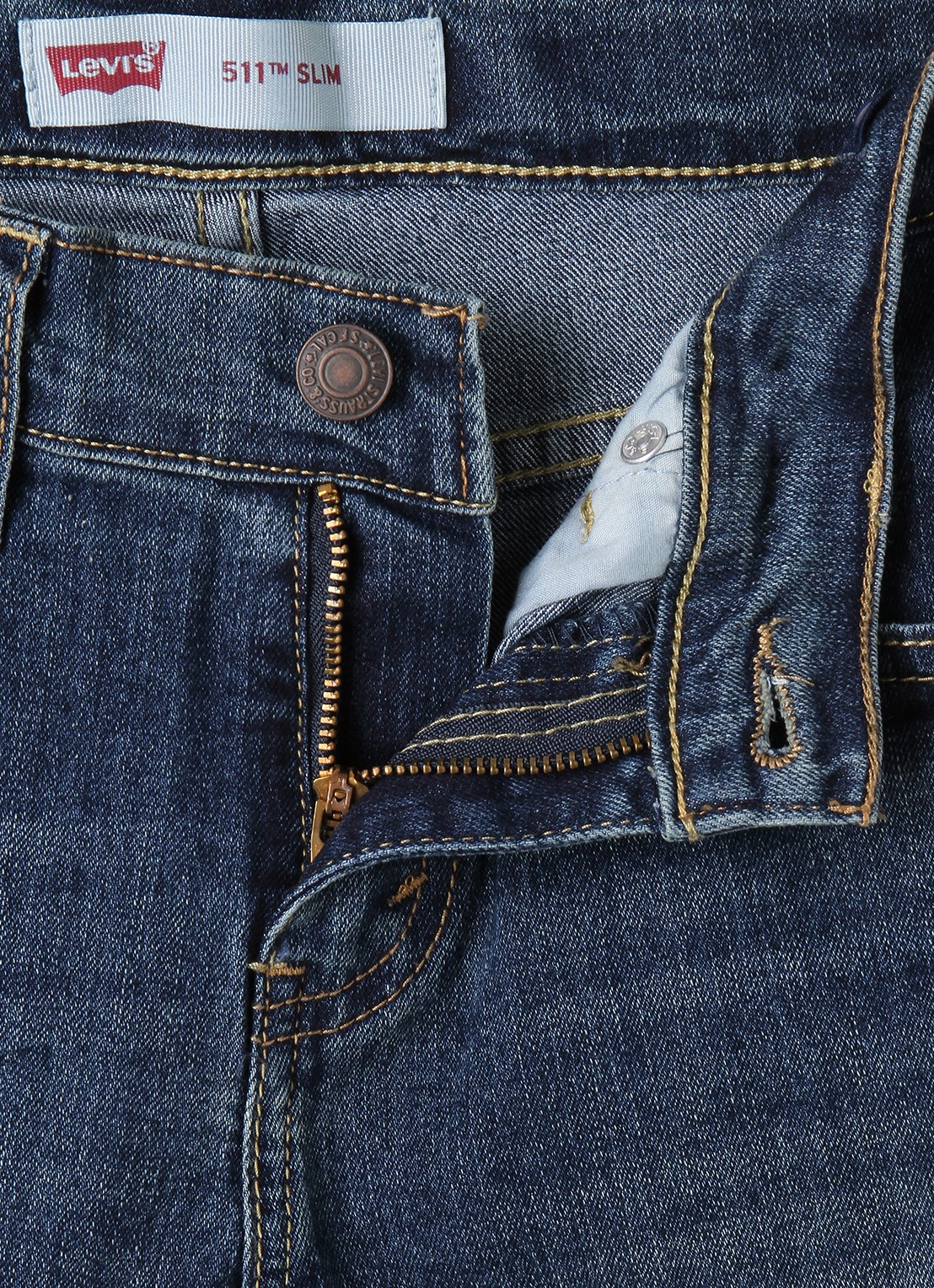 Levi's 511 slim fit jeans met medium wassing - detail 3 jeans