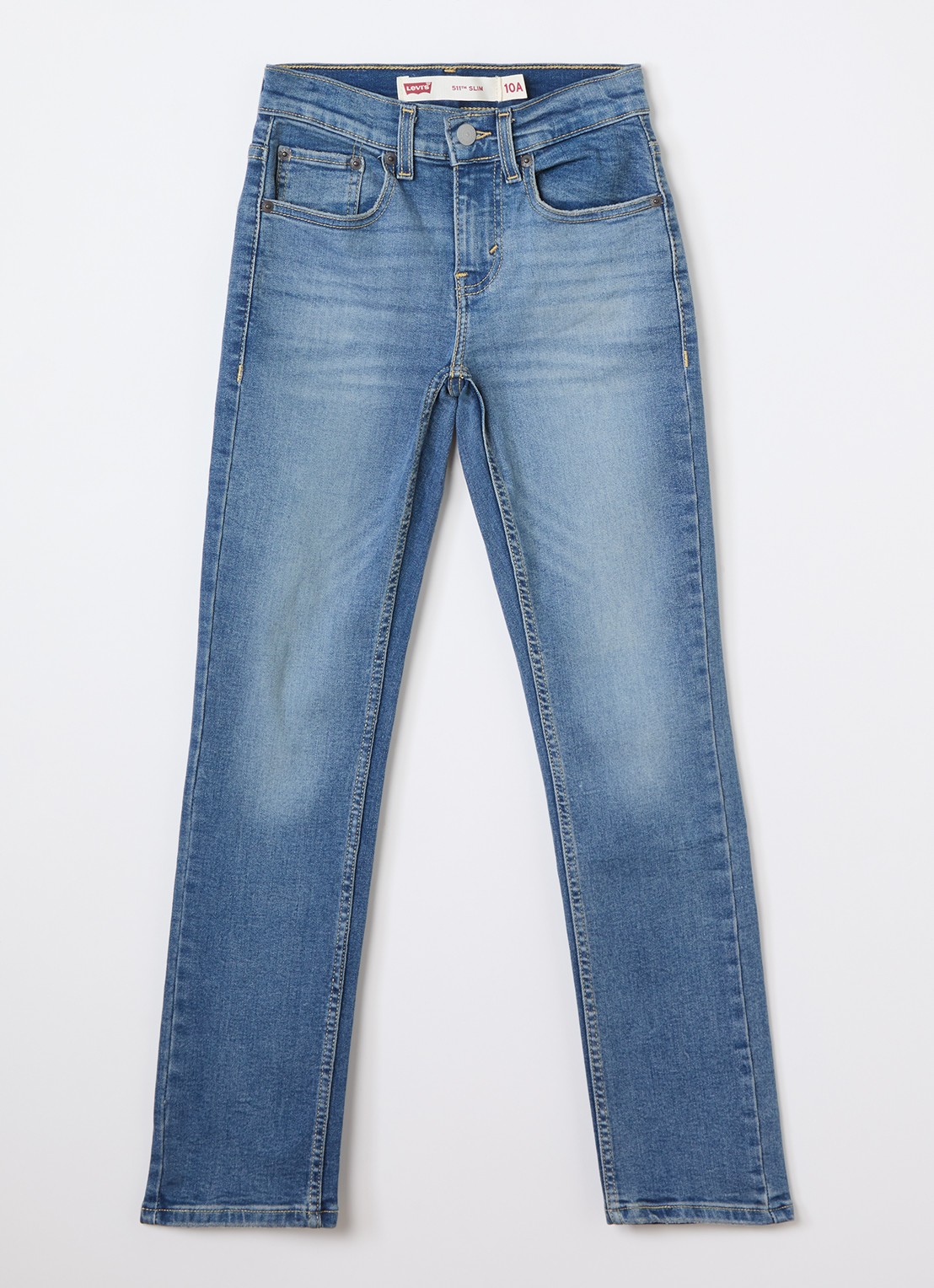 Levi's 511 slim fit jeans met stretch - voorkant indigo