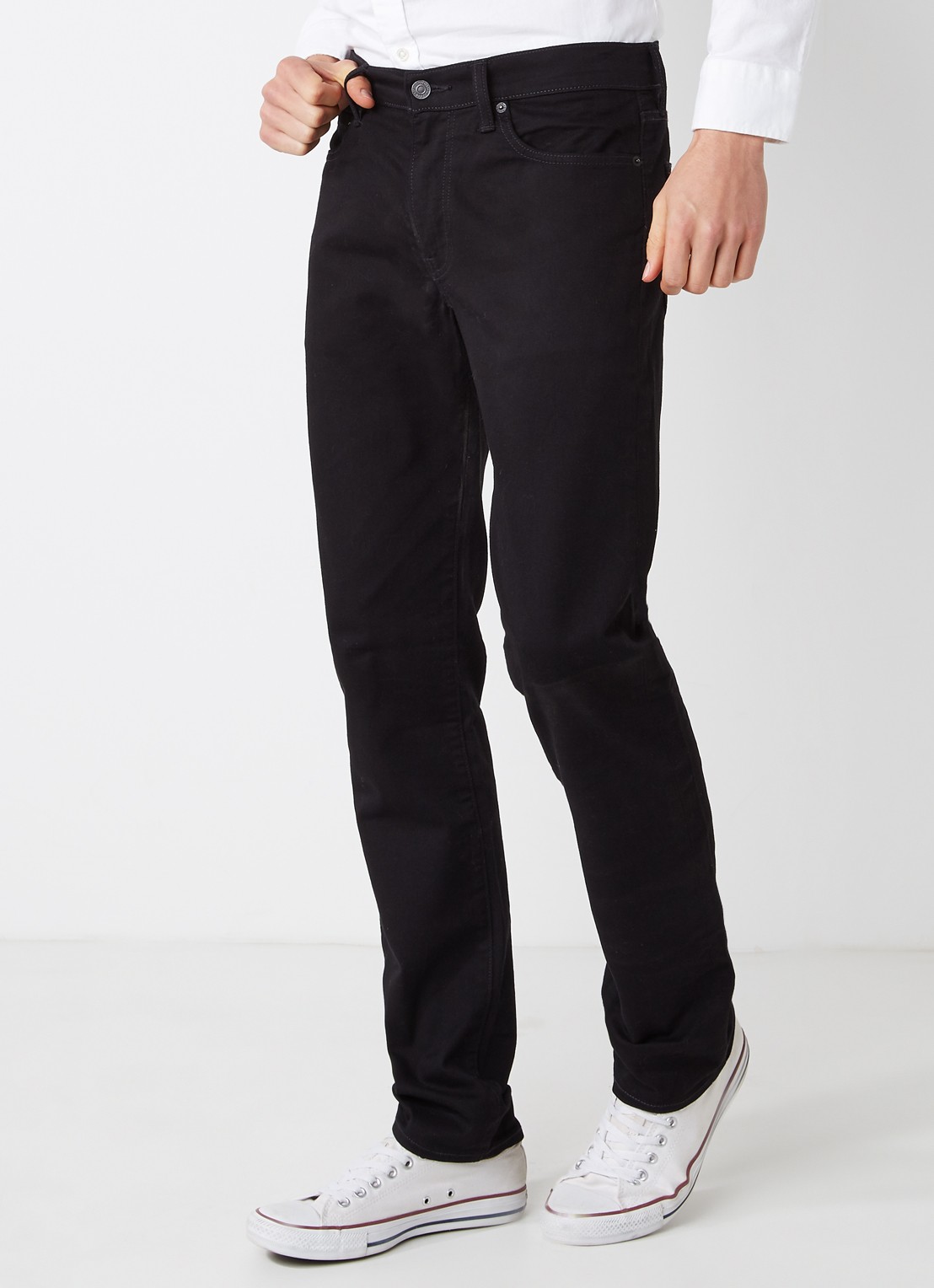 Levi's 511 slim fit jeans met stretch - detail 4 zwart