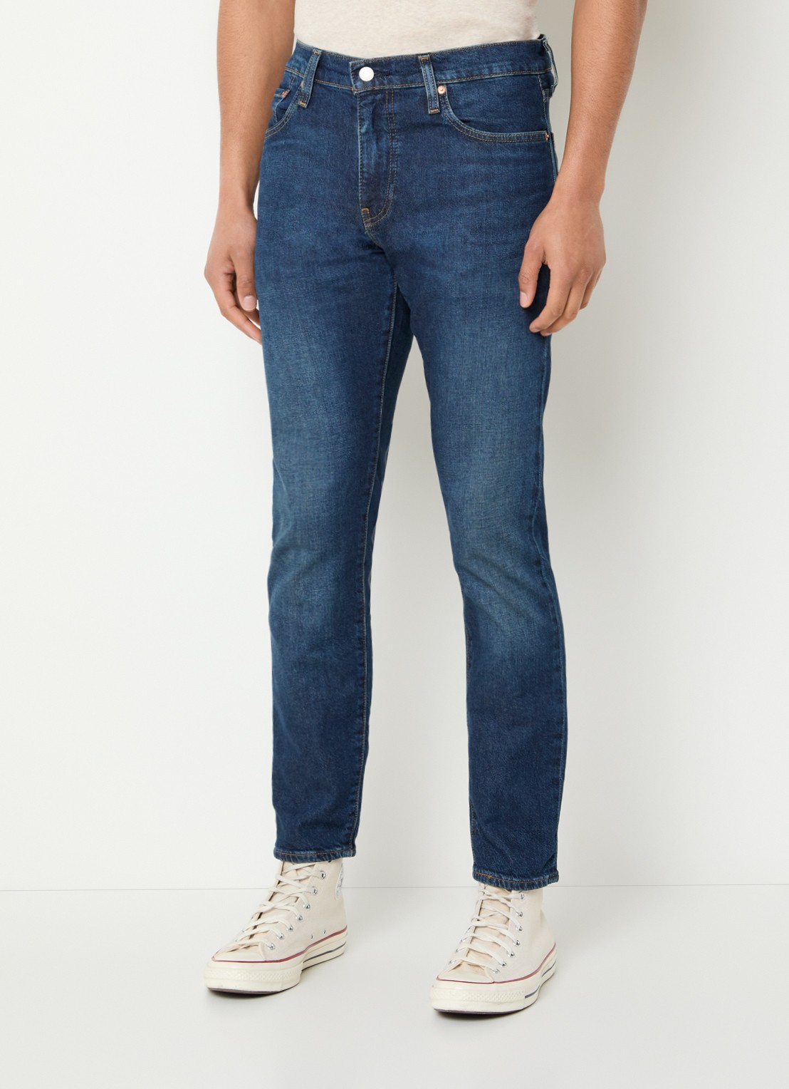 Levi's 512 slim fit jeans met donkere wassing - detail 4 indigo