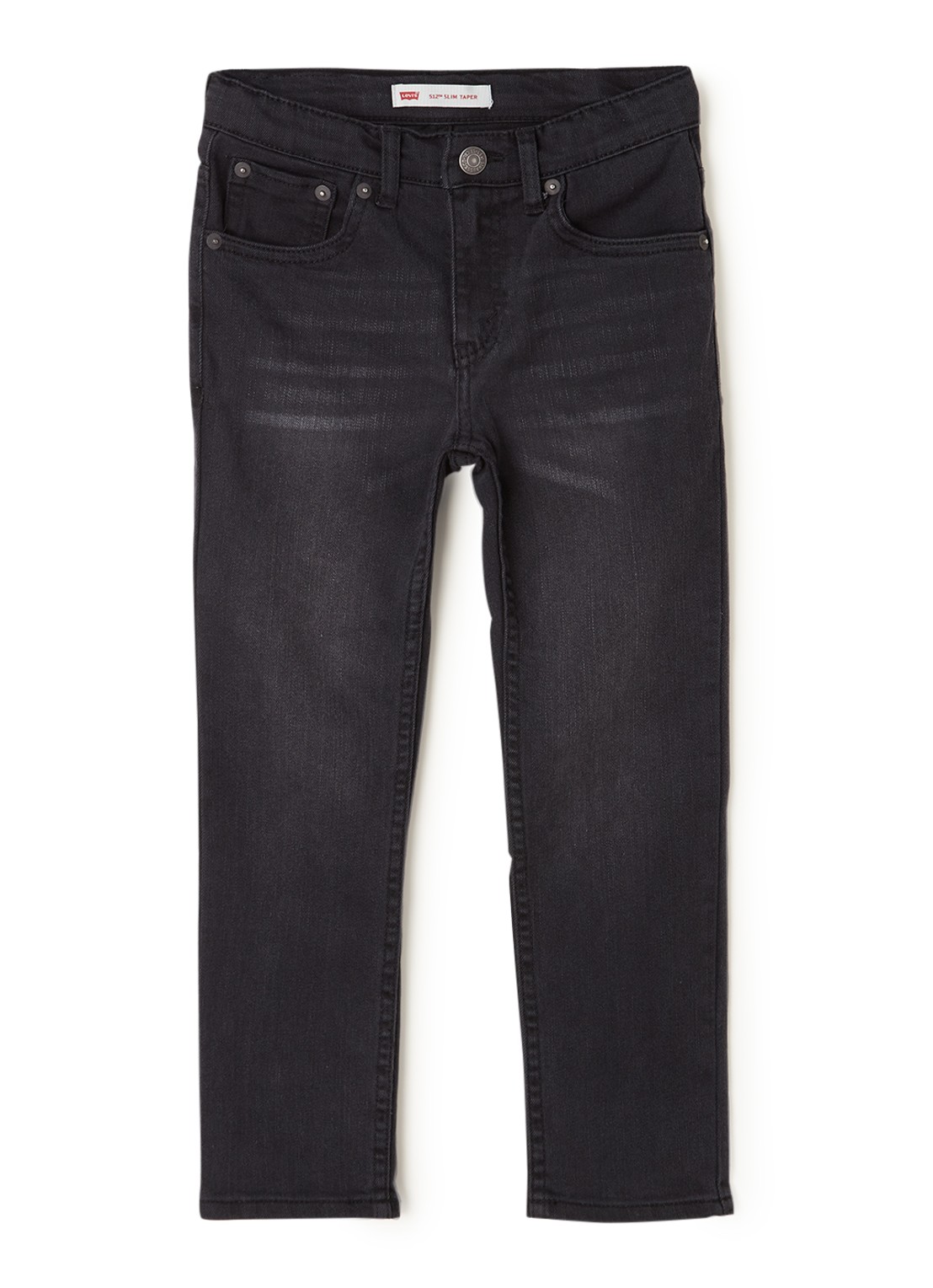 Levi's 512 slim fit jeans met gekleurde wassing en stretch - voorkant 2 donkergrijs