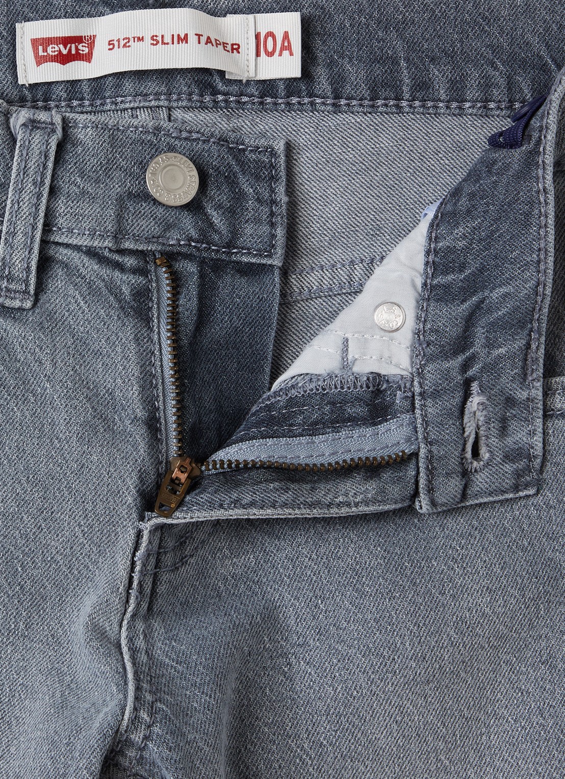Levi's 512 slim fit jeans - detail 3 middengrijs