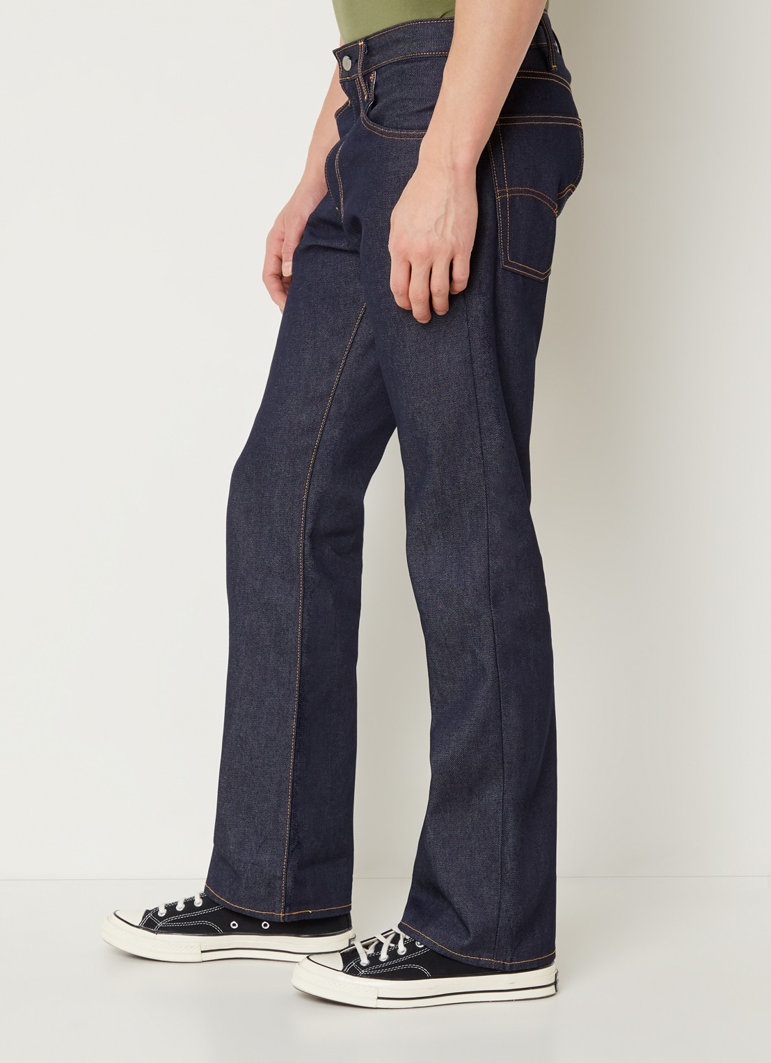 Levi's 517 Bootcut jeans met donkere wassing - detail 2 indigo