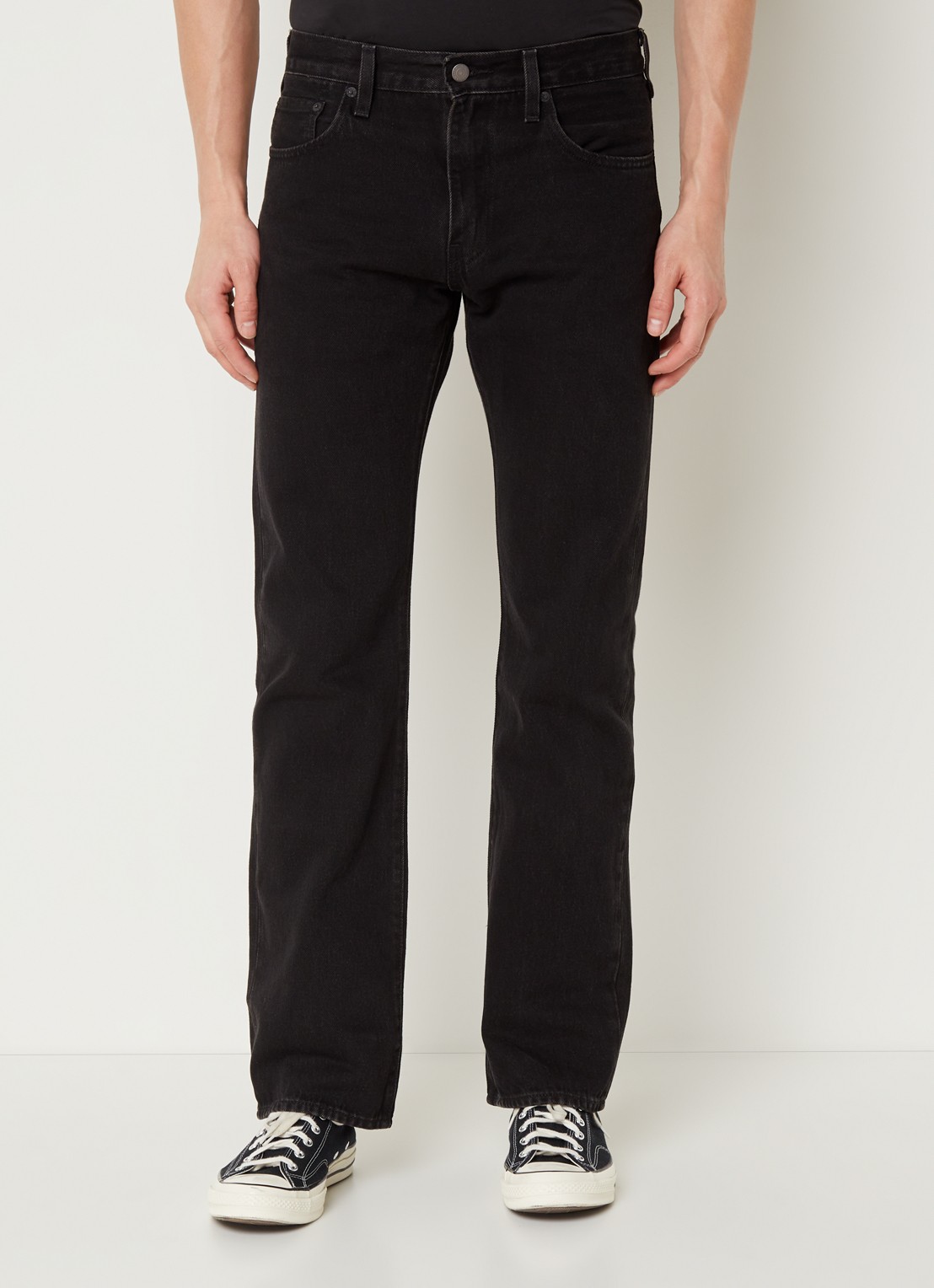 Levi's 517 Bootcut jeans met gekleurde wassing - detail zwart