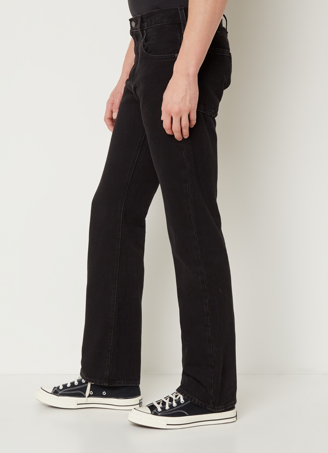 Levi's 517 Bootcut jeans met gekleurde wassing - detail 2 zwart