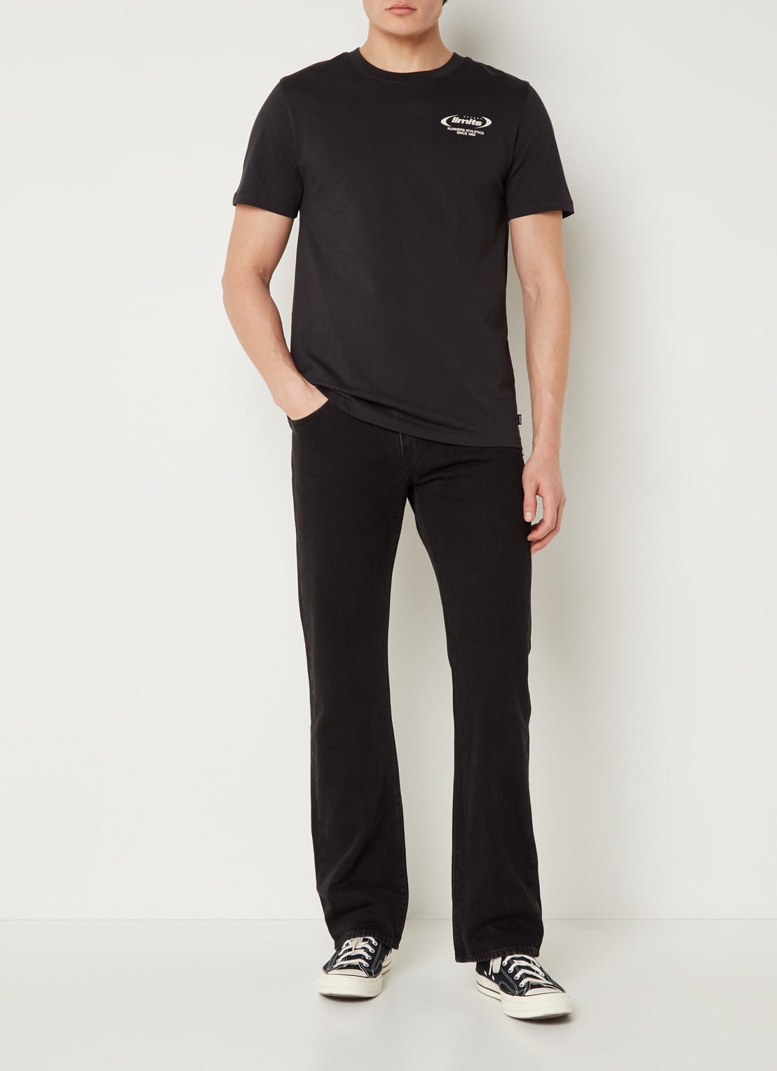 Levi's 517 Bootcut jeans met gekleurde wassing - voorkant 5 zwart