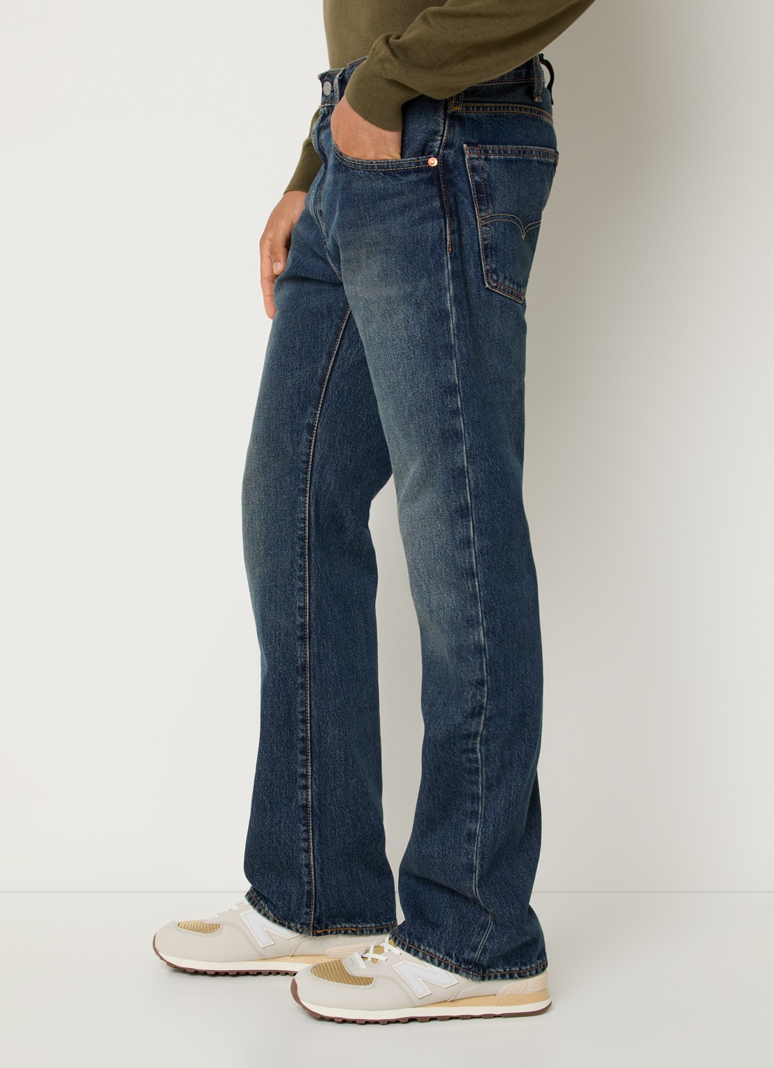 Levi's 517 Straight leg jeans met donkere wassing - detail 5 indigo