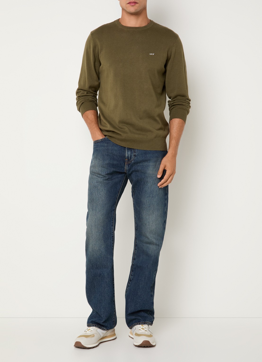 Levi's 517 Straight leg jeans met donkere wassing - voorkant 2 indigo