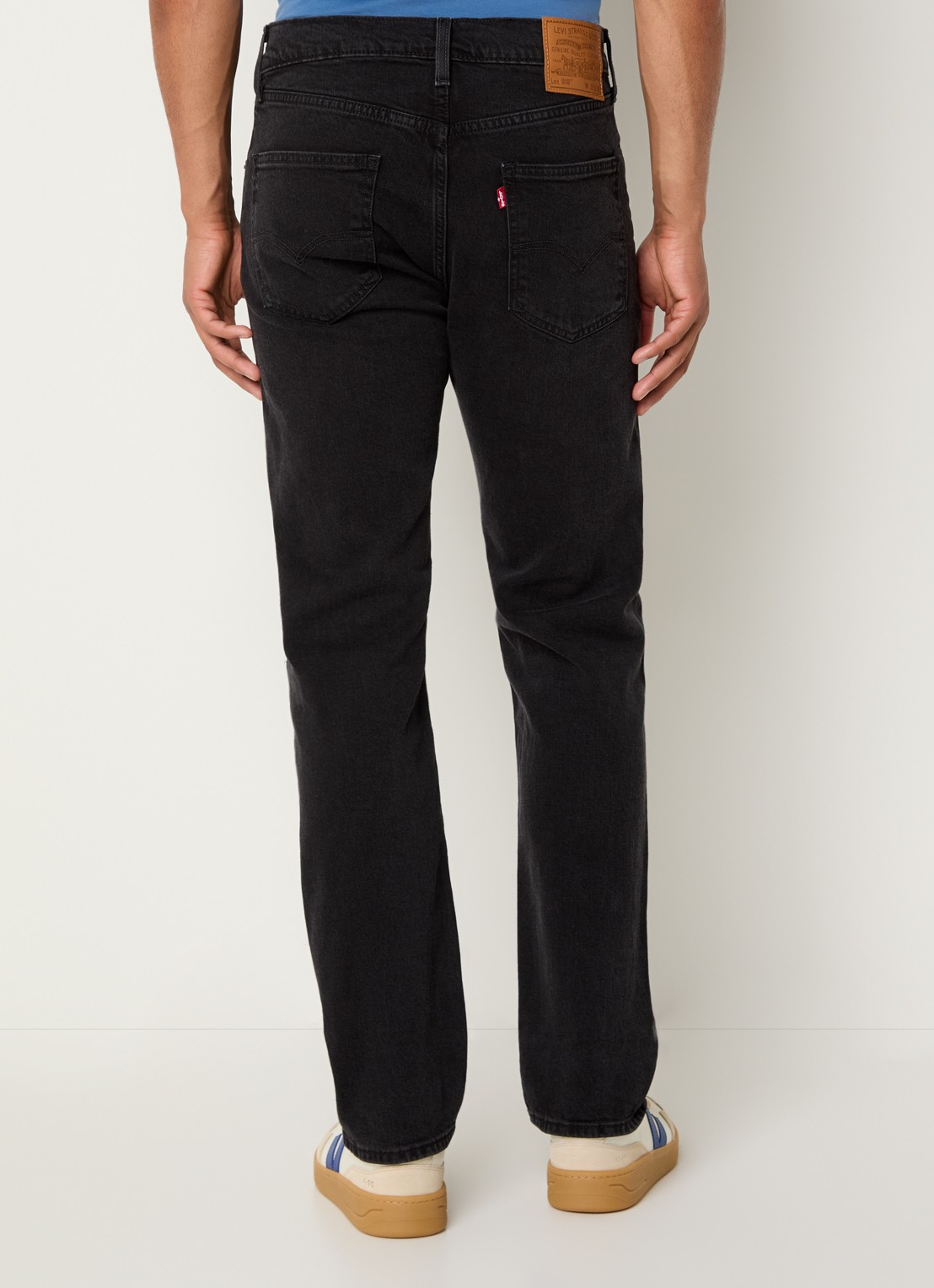 Levi's 518 slim fit jeans met gekleurde wassing - achterkant 3 zwart