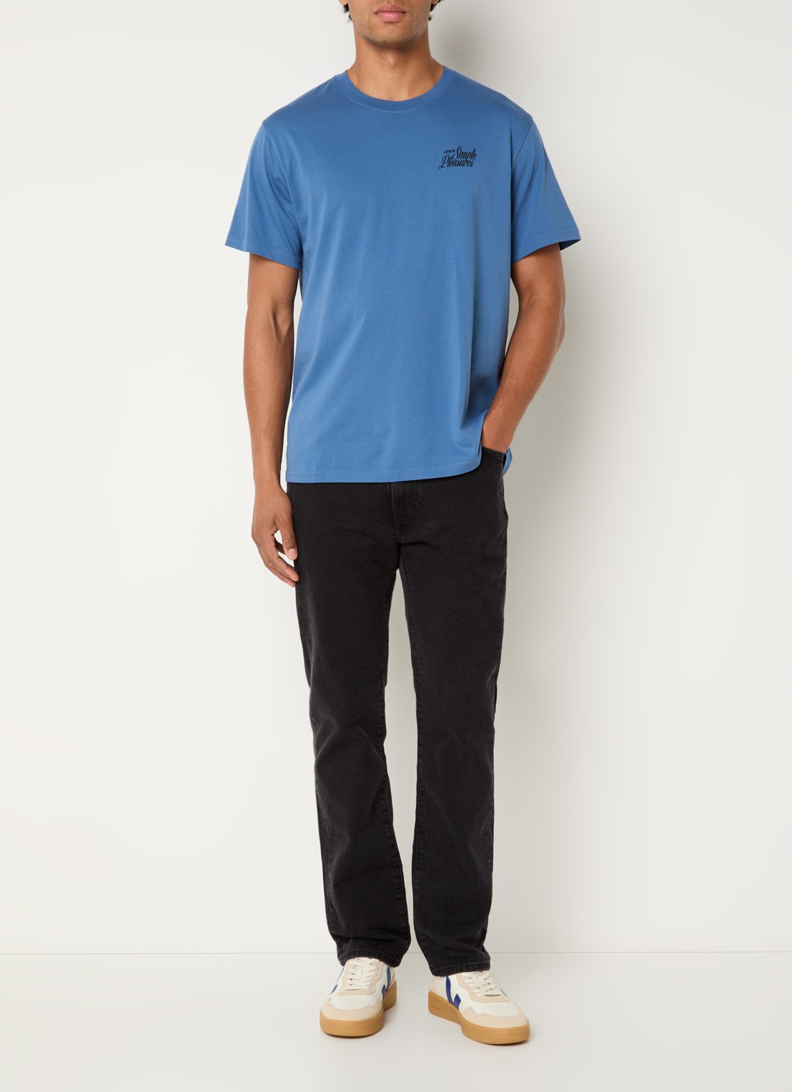 Levi's 518 slim fit jeans met gekleurde wassing - voorkant 5 zwart