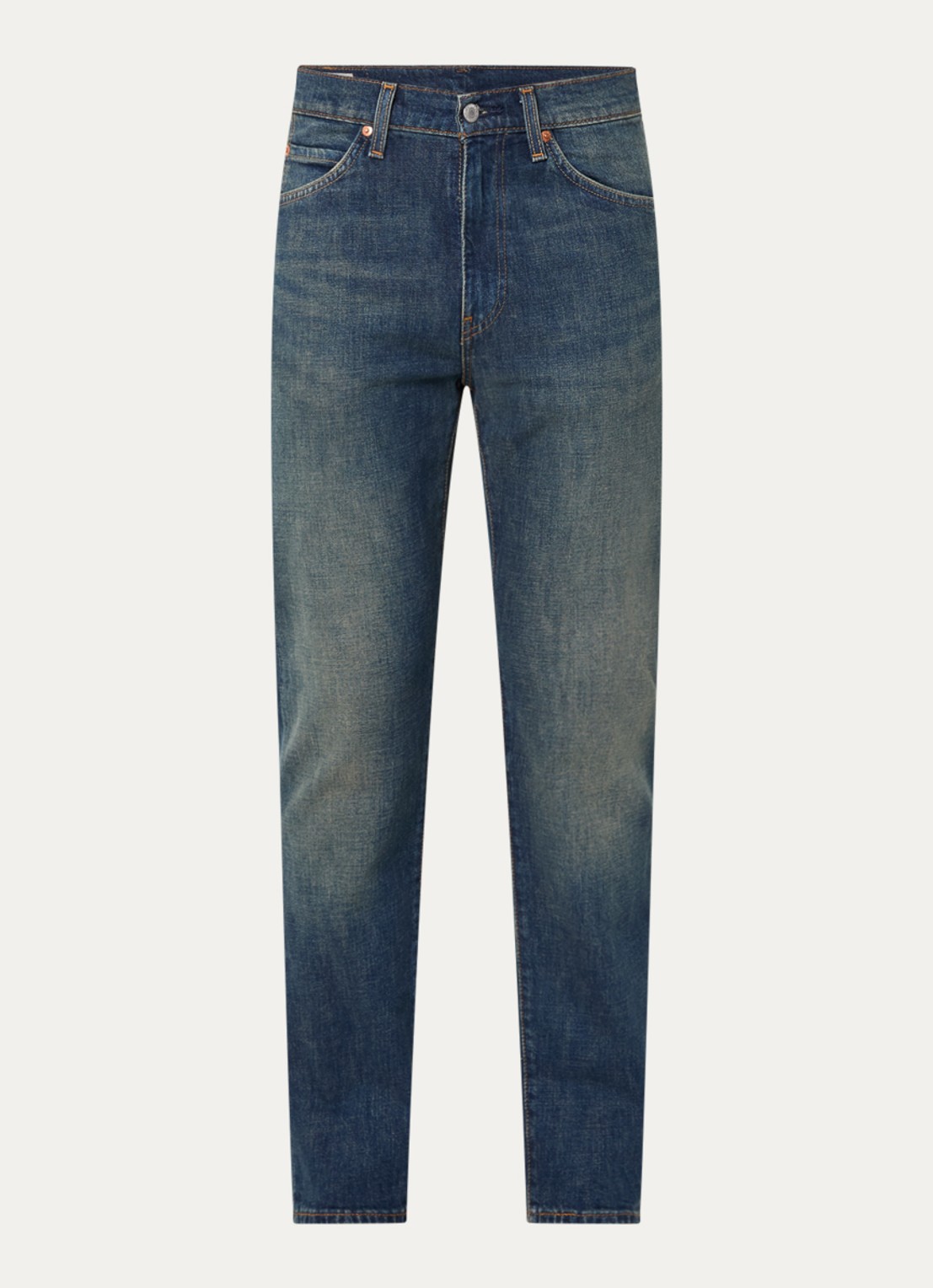 Levi's 518 slim fit jeans met medium wassing - voorkant indigo