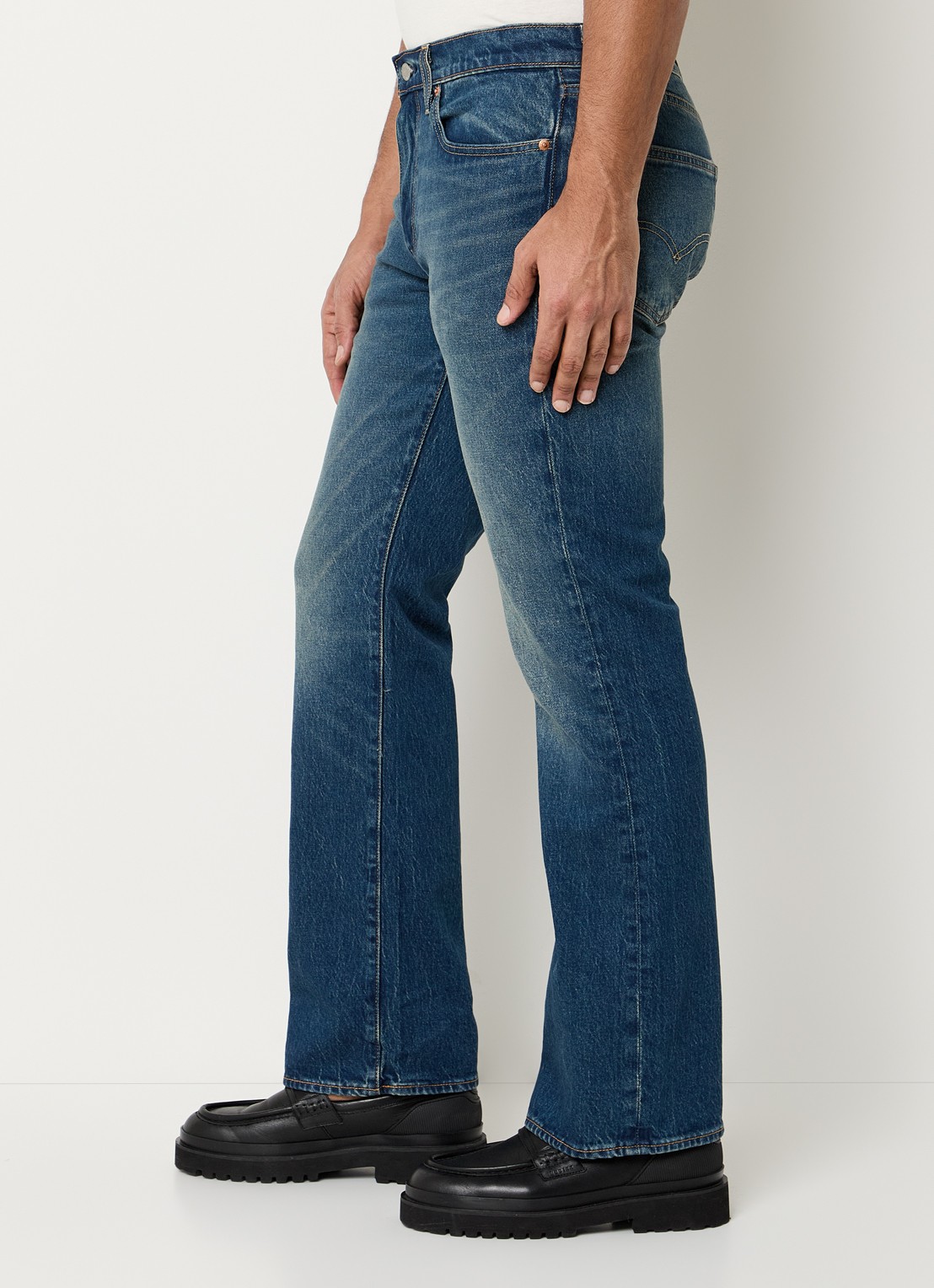 Levi's 527 slim fit jeans met donkere wassing - detail 3 indigo