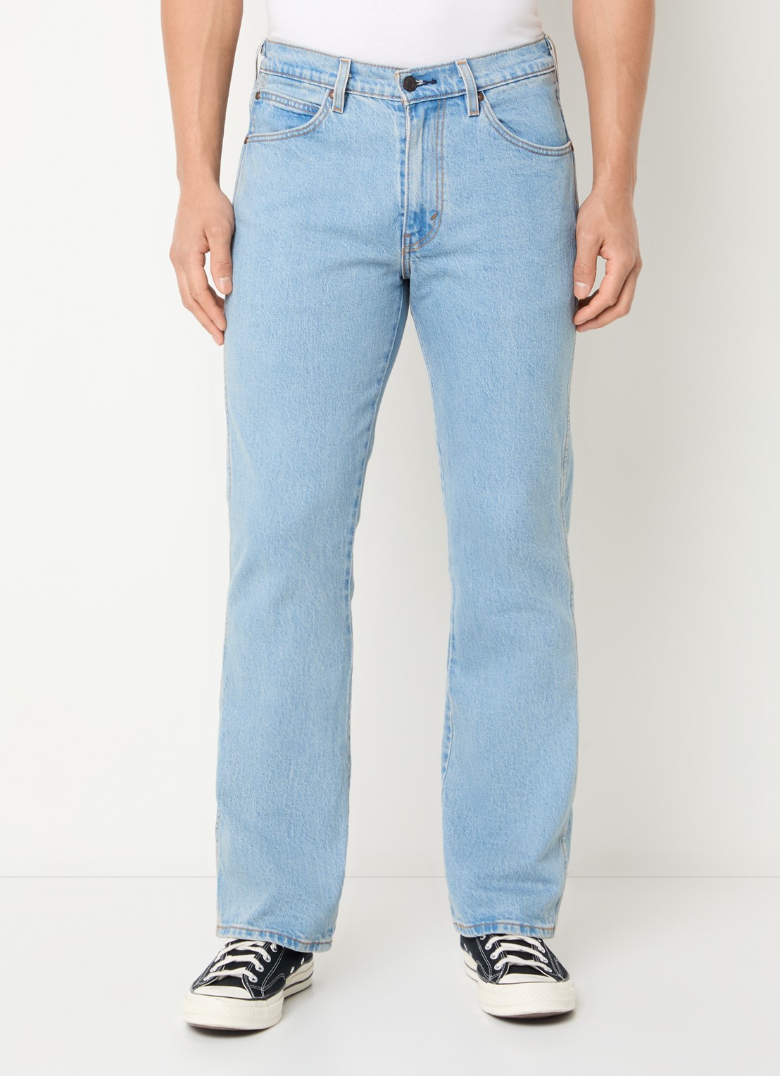 Levi's 537 slim fit jeans met lichte wassing - detail indigo