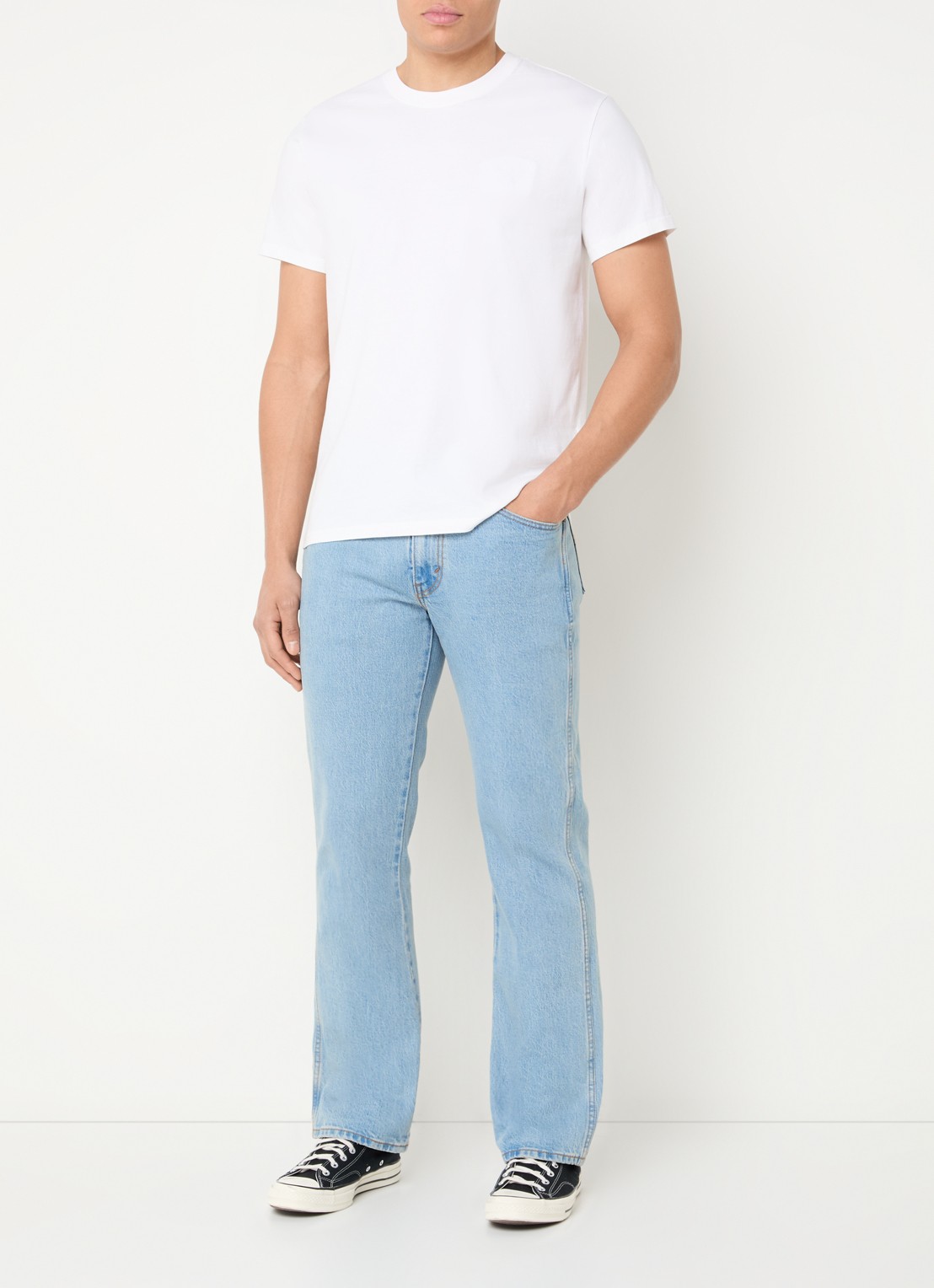 Levi's 537 slim fit jeans met lichte wassing - voorkant 4 indigo