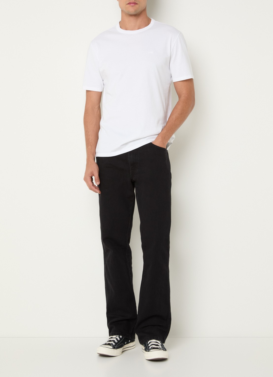 Levi's 537 straight fit jeans met gekleurde wassing - voorkant 3 zwart
