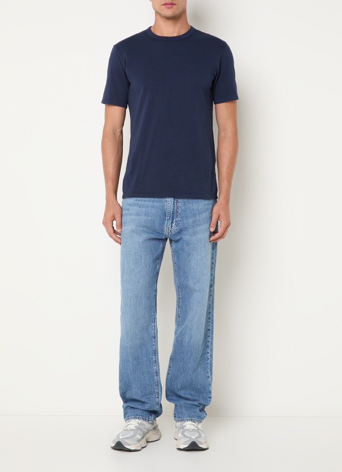 Levi's 555 straight fit jeans met medium wassing - voorkant 2 indigo